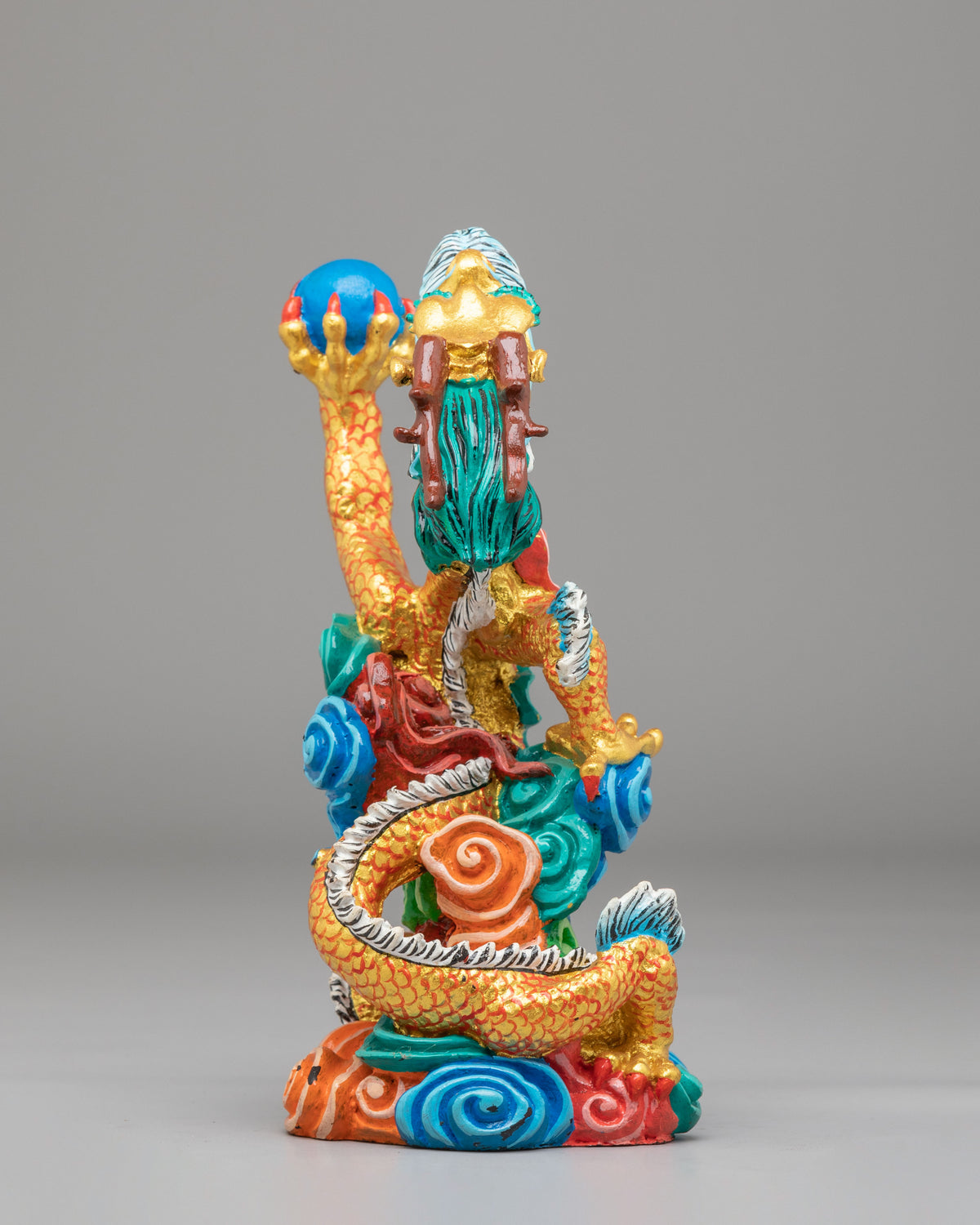Mythical Dragon Sculpture | Handcrafted Tibetan Artwork