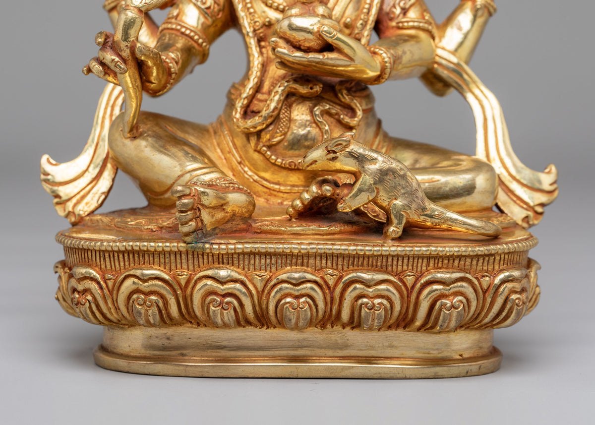 Handcrafted Ganesh Altar Statue | Hindu Deity Figurine for Spiritual Home Decor
