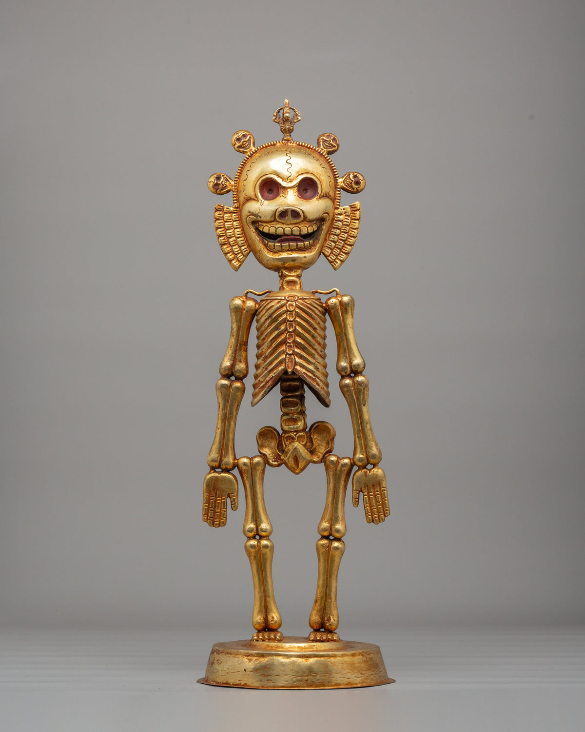 Traditional Chitipati Protector Sculpture | Wrathful Deity Figurine