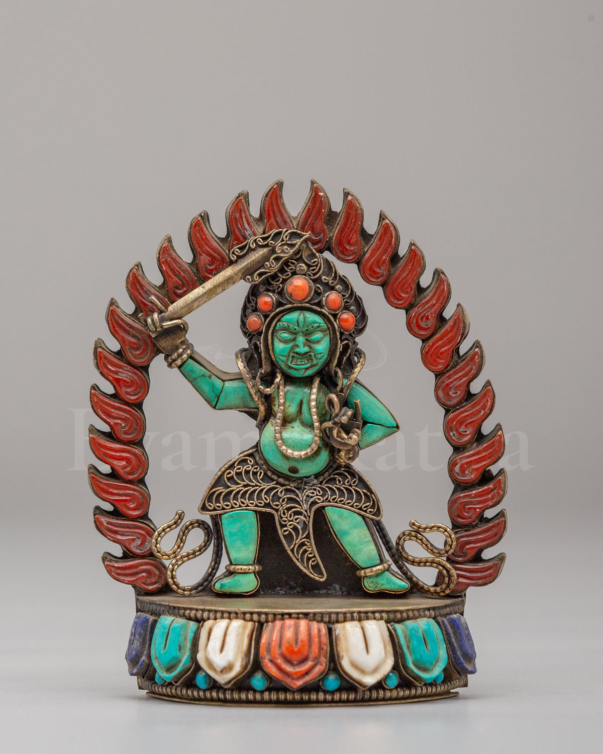 Black Manjushri Statue for Buddhist Altar