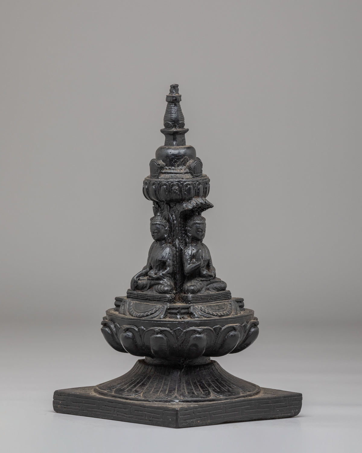 Tibetan Buddhist Five Buddha Stupa | Handcrafted Buddhist Artwork