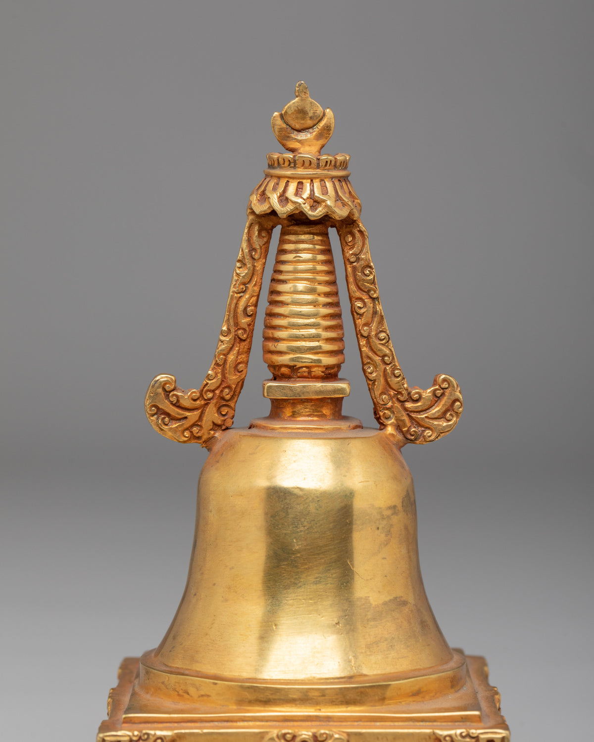 Gold Plated Altar Stupa | Spiritual Meditation Decor