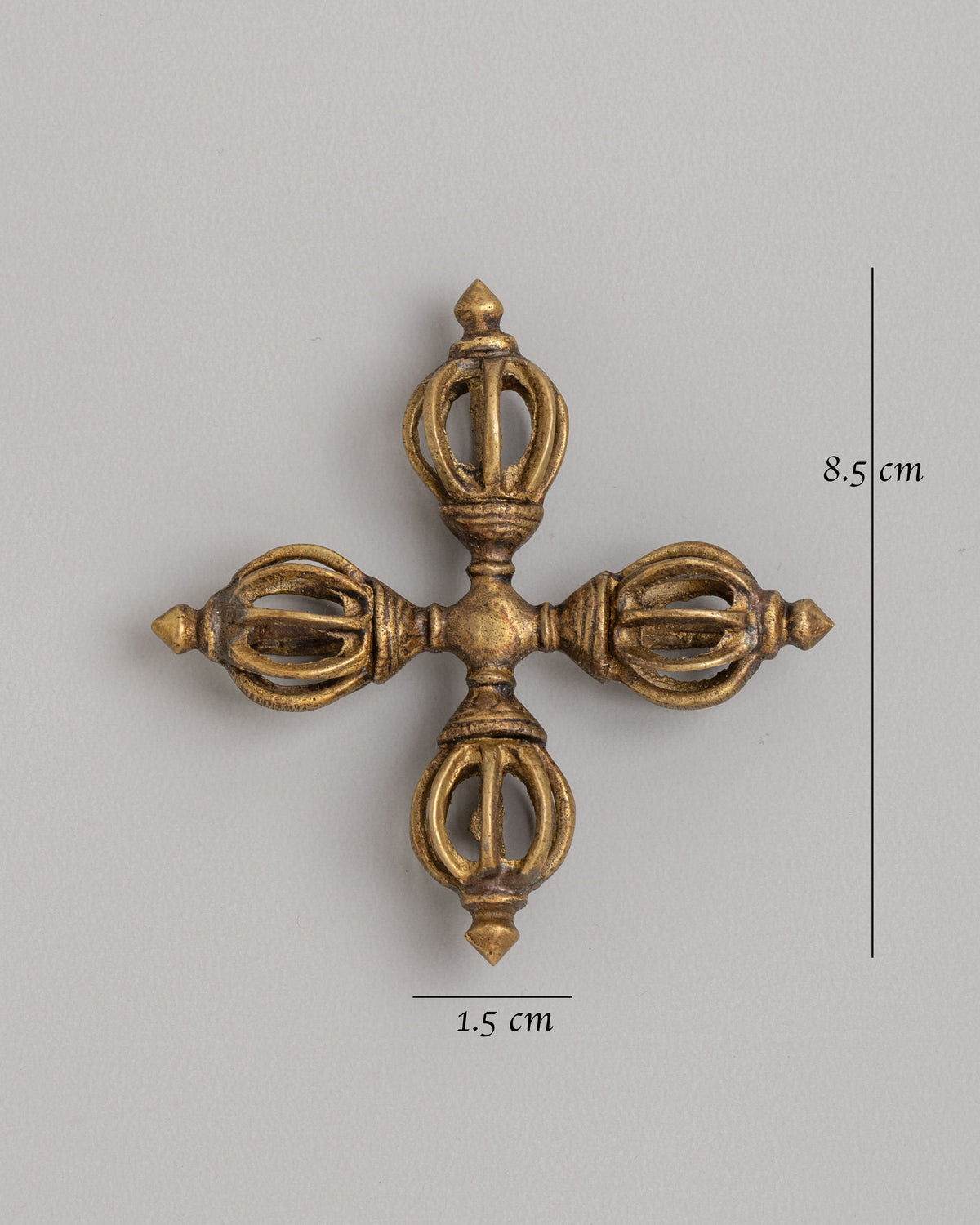 Traditional Tibetan Vishwo Vajra | Bronze Buddhist Ritual Artwork