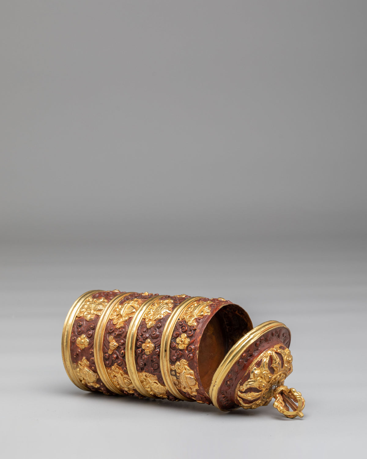 Buddhist Offering Dhupur Rice Pot | Handcrafted Buddhist Carved Vessel
