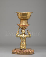 Tibetan Butter Lamp For Buddhist Shrine 