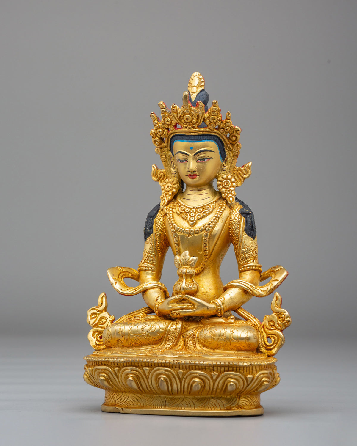 Sacred Amitayus Buddhist Statue | Traditional Handmade Artwork