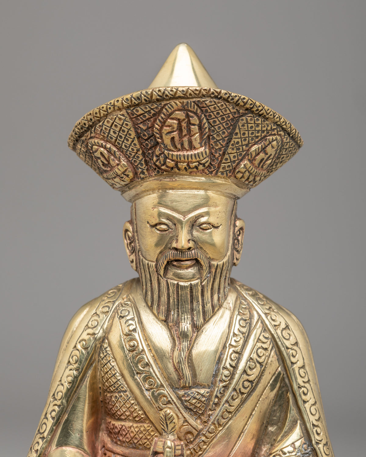 Buddhist Guru Shapdum Statue | Traditional Himalayan Artwork