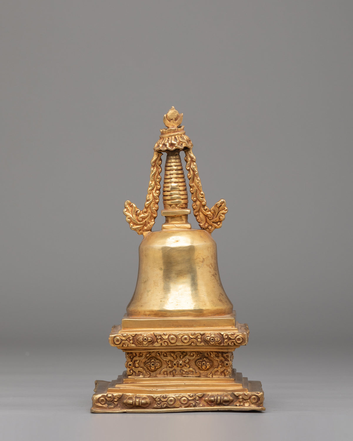 Traditional Altar Stupa | Buddhist Copper Shrine Sculpture