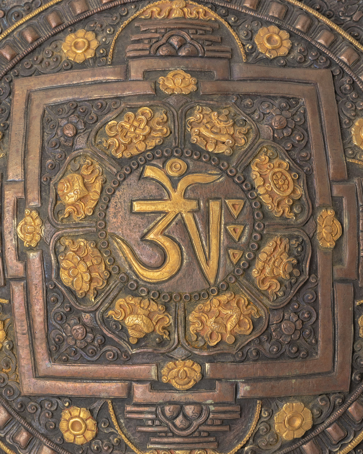 Om Mandala Wall Artwork | Handcrafted Meditation Decor