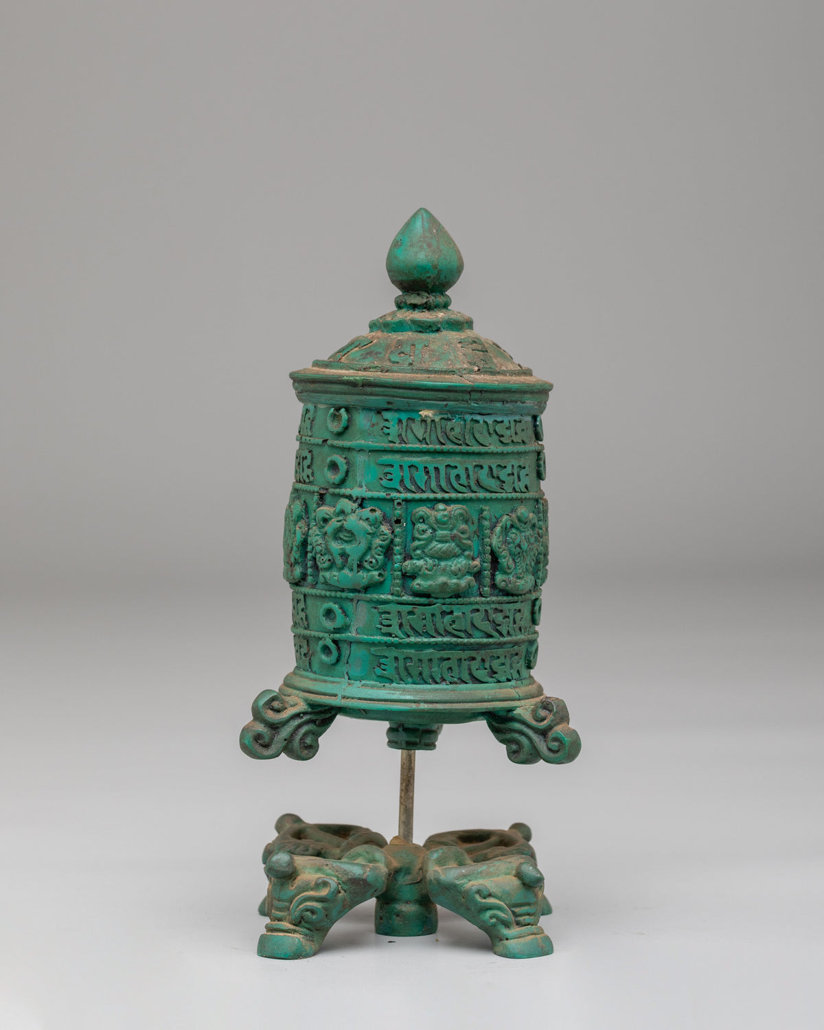 Dharma Mani Prayer Wheel | Traditional Tibetan Buddhist Artwork