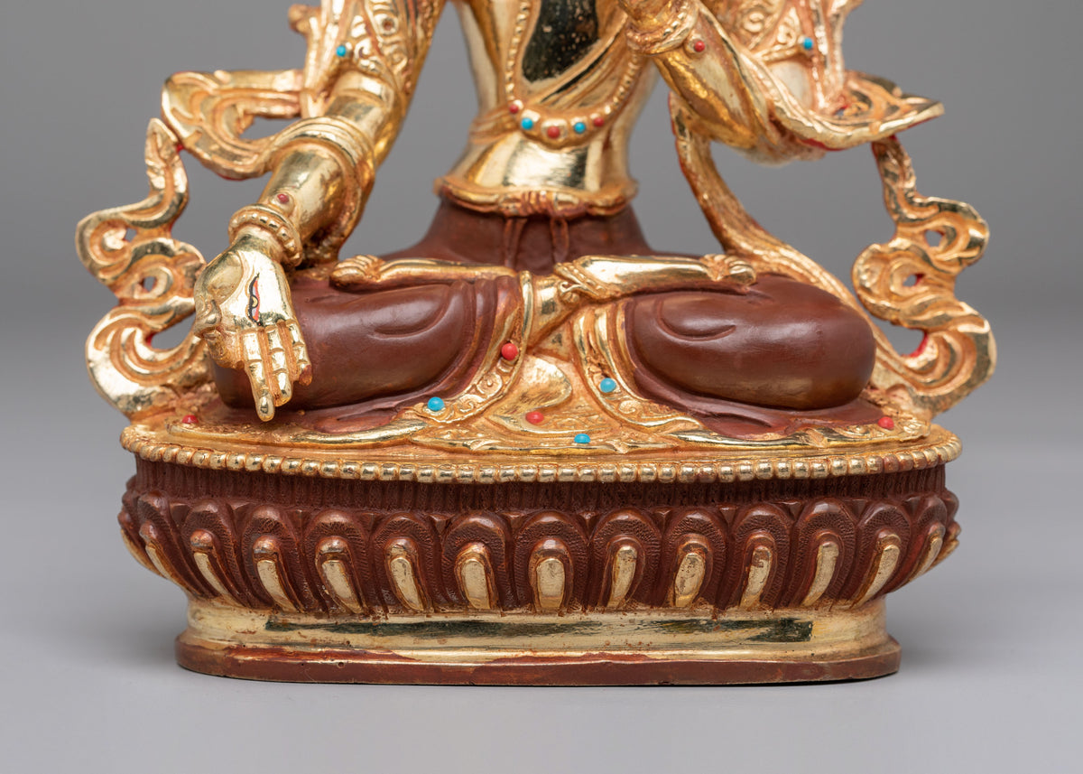 Buddhist Altar White Tara Sculpture | The Goddess of Compassion