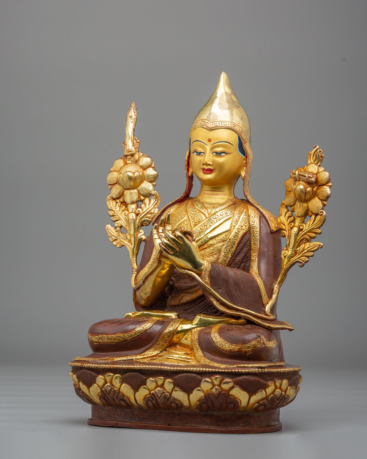 Tsongkhapa Buddhist Sculpture Set | Gelug Buddhist Masters