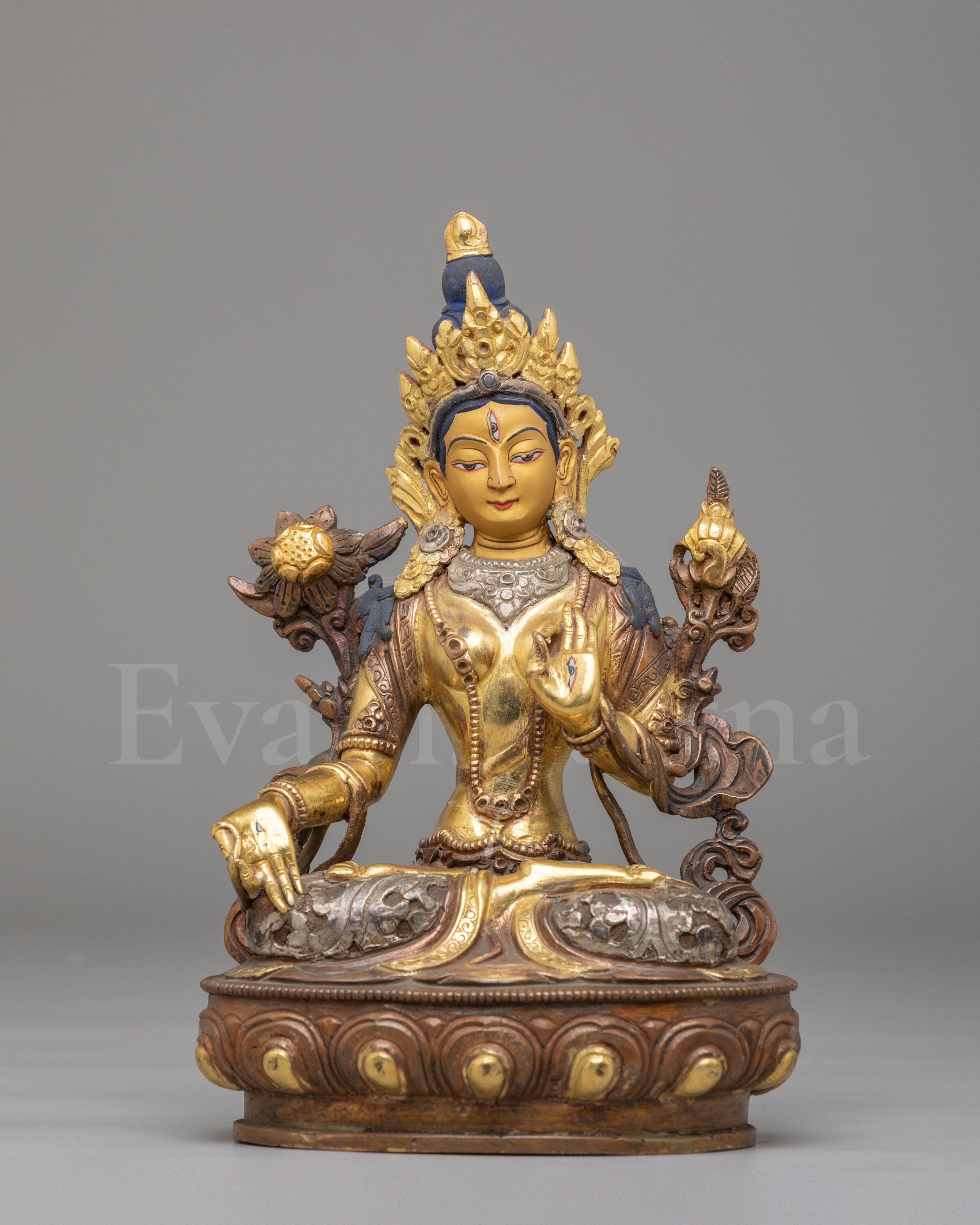 Seven-Eyed Altar White Tara Statue