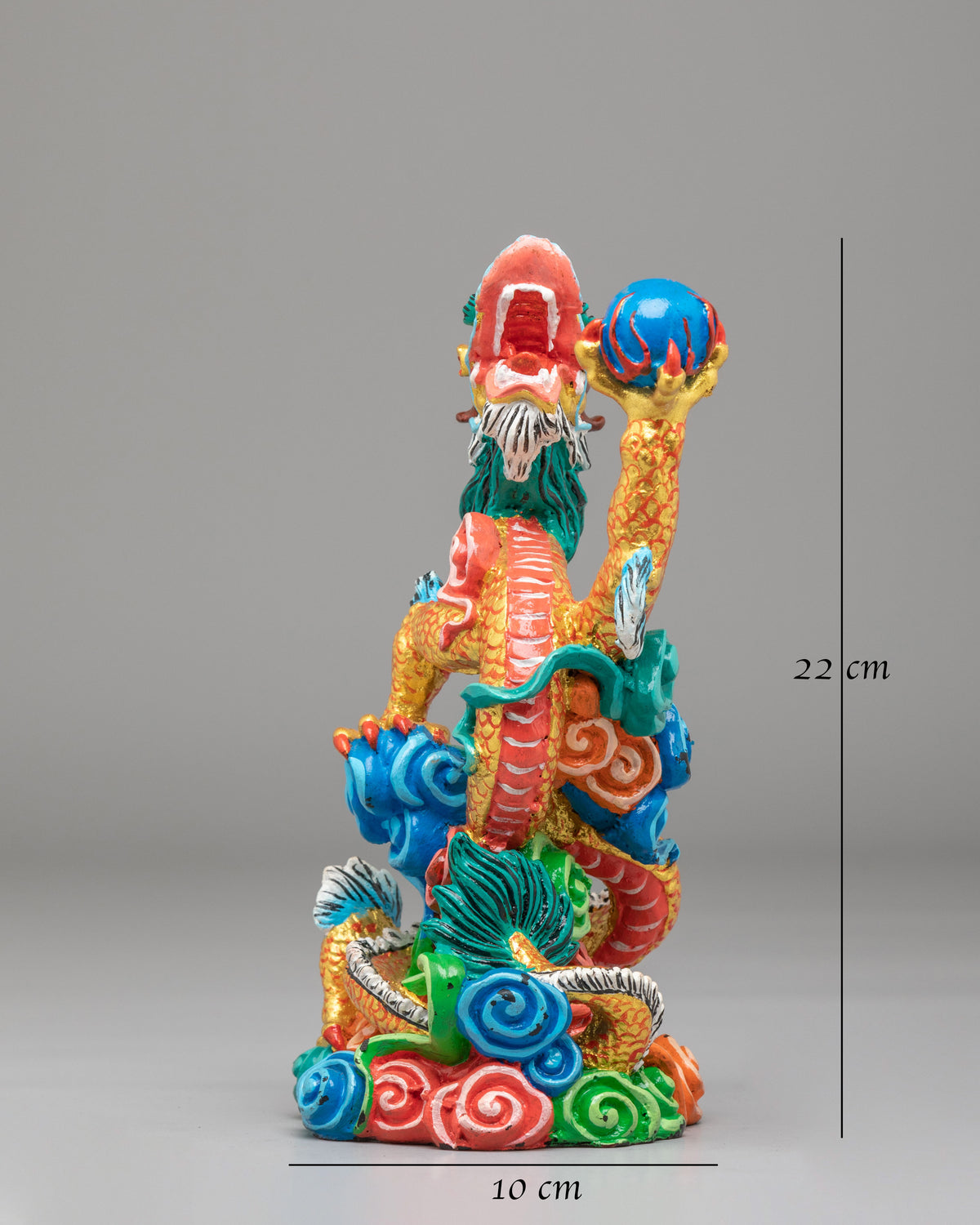 Mythical Dragon Sculpture | Handcrafted Tibetan Artwork