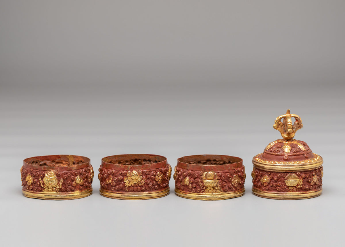 Traditional Tibetan Dhupur Rice Pot | Sacred Offering Vessel for Rituals