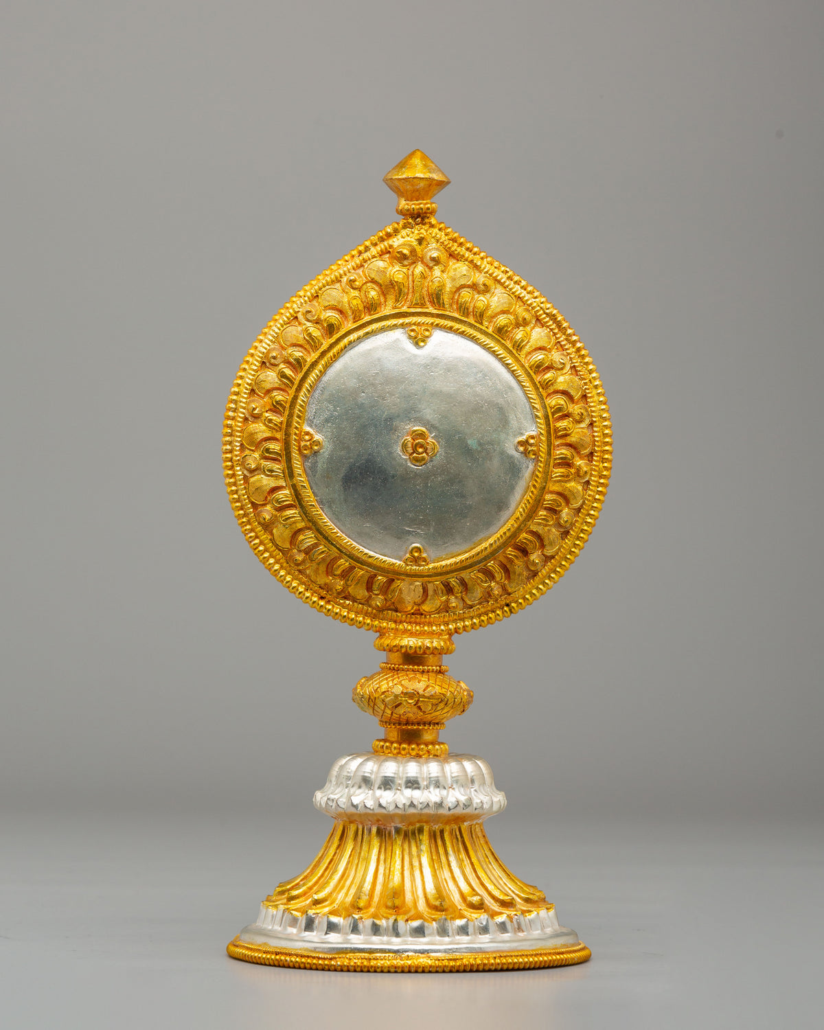 Buddhist Melong Mirror for Ritual Practice | Himalayan Vajrayana Object