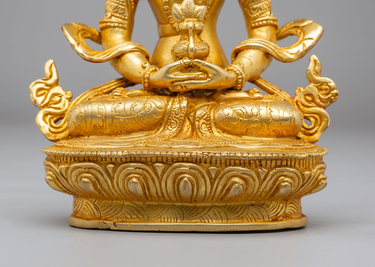 Sacred Amitayus Buddhist Statue | Traditional Handmade Artwork
