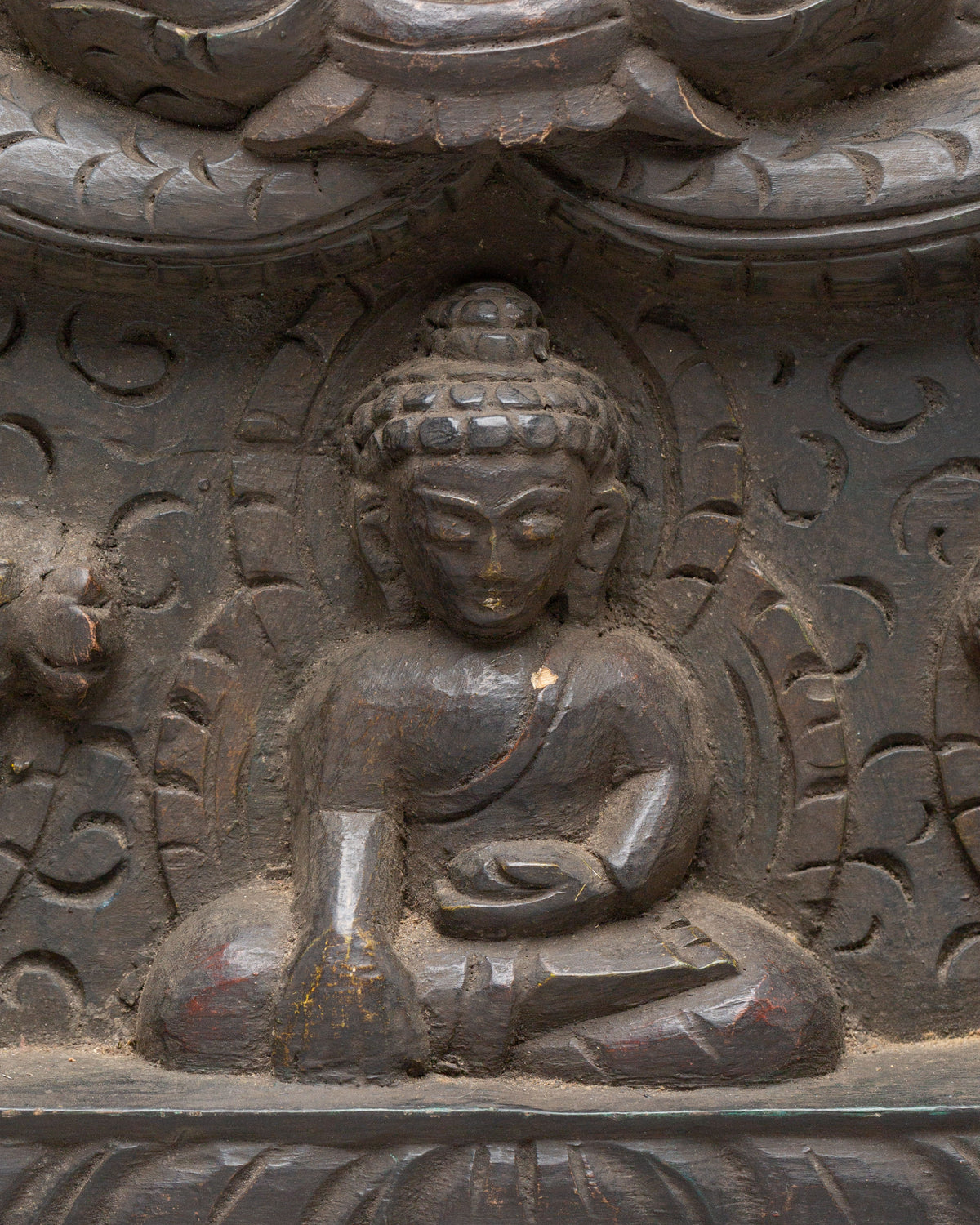 Handcrafted Cheppu Wall Decor | Wooden Buddhist Artwork