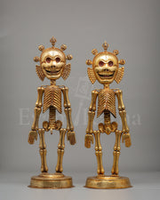 Traditional Chitipati Protector Sculpture 