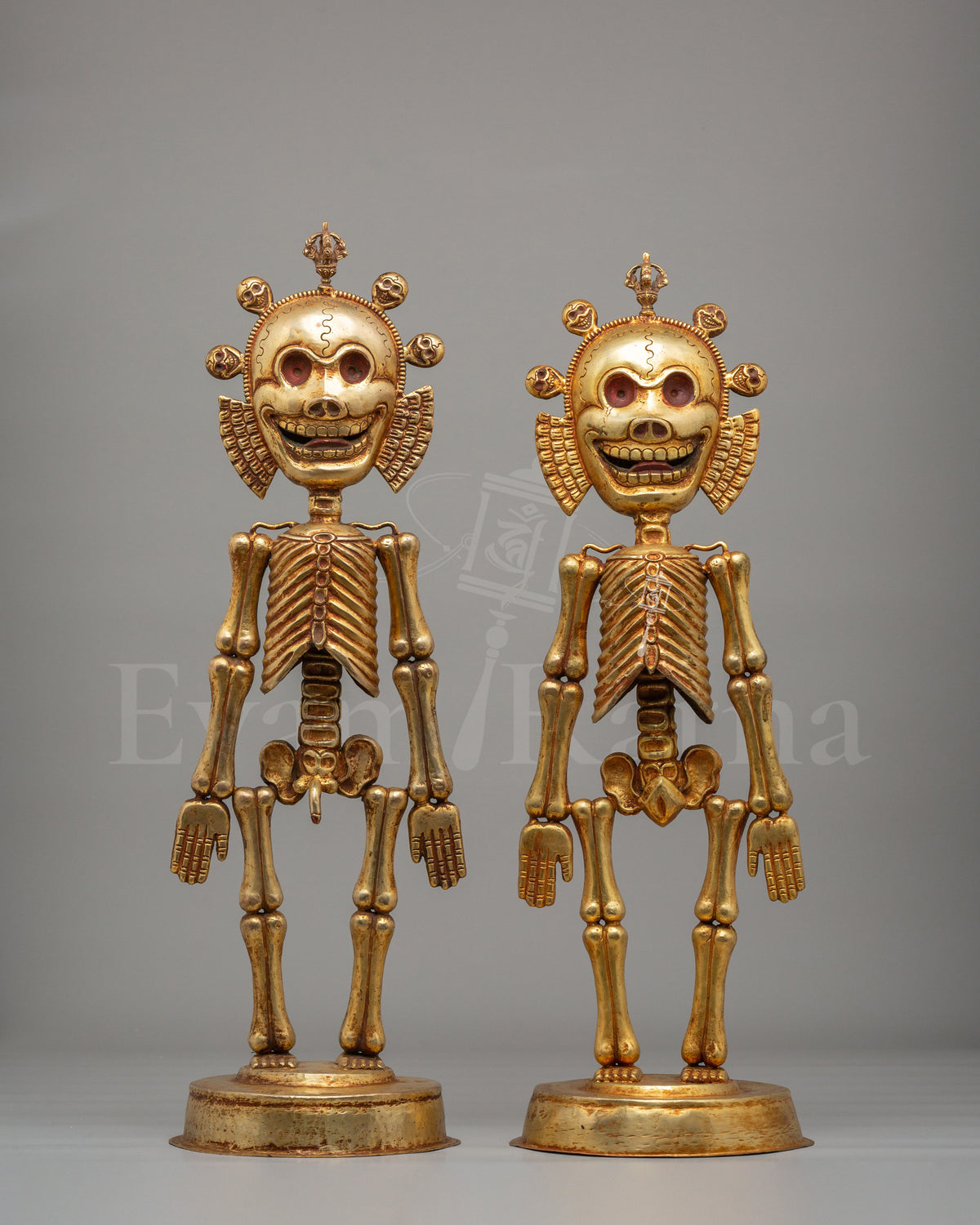 Traditional Chitipati Protector Sculpture 