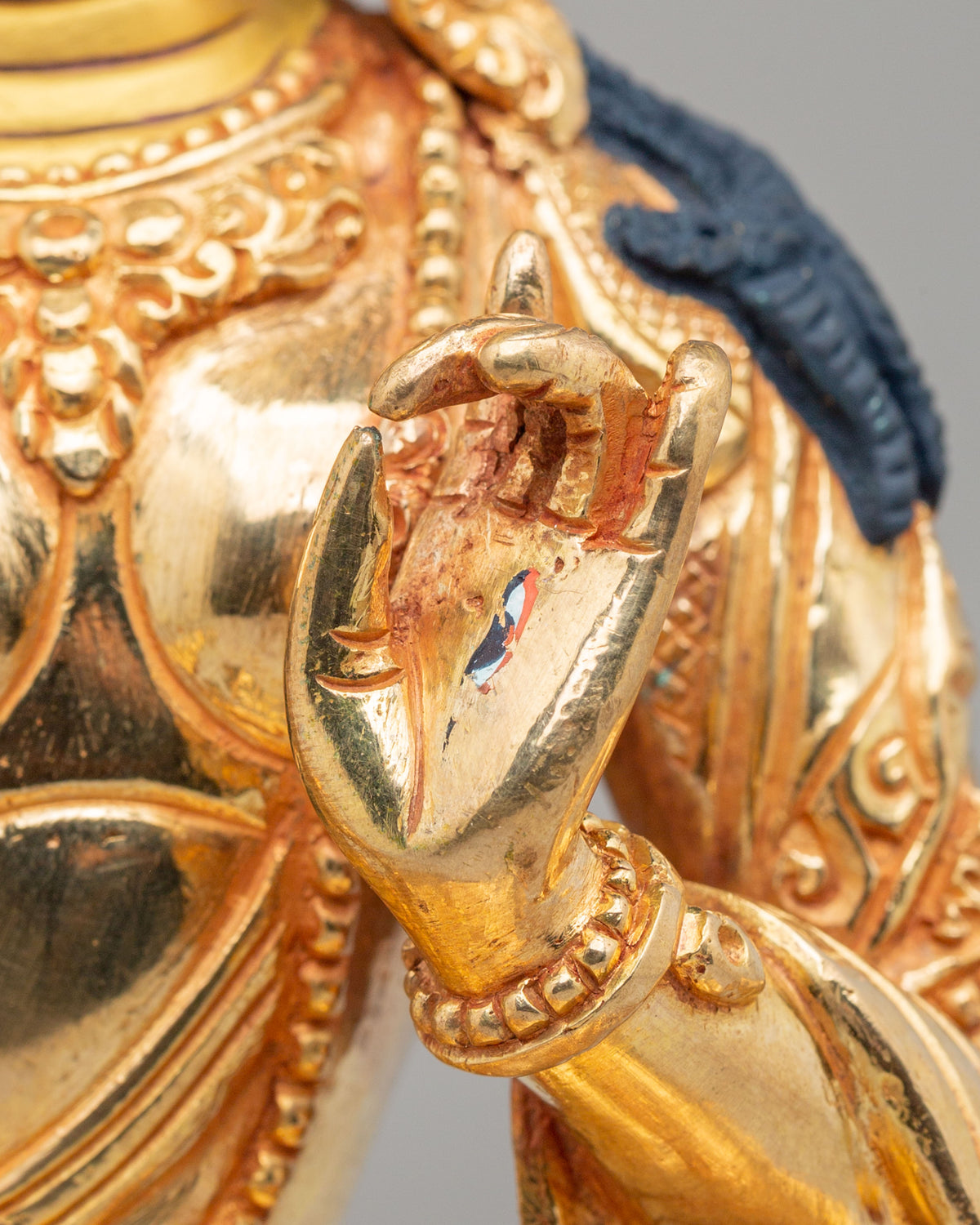 Himalayan Dukar Altar Sculpture | Tibetan Protector Deity Figurine