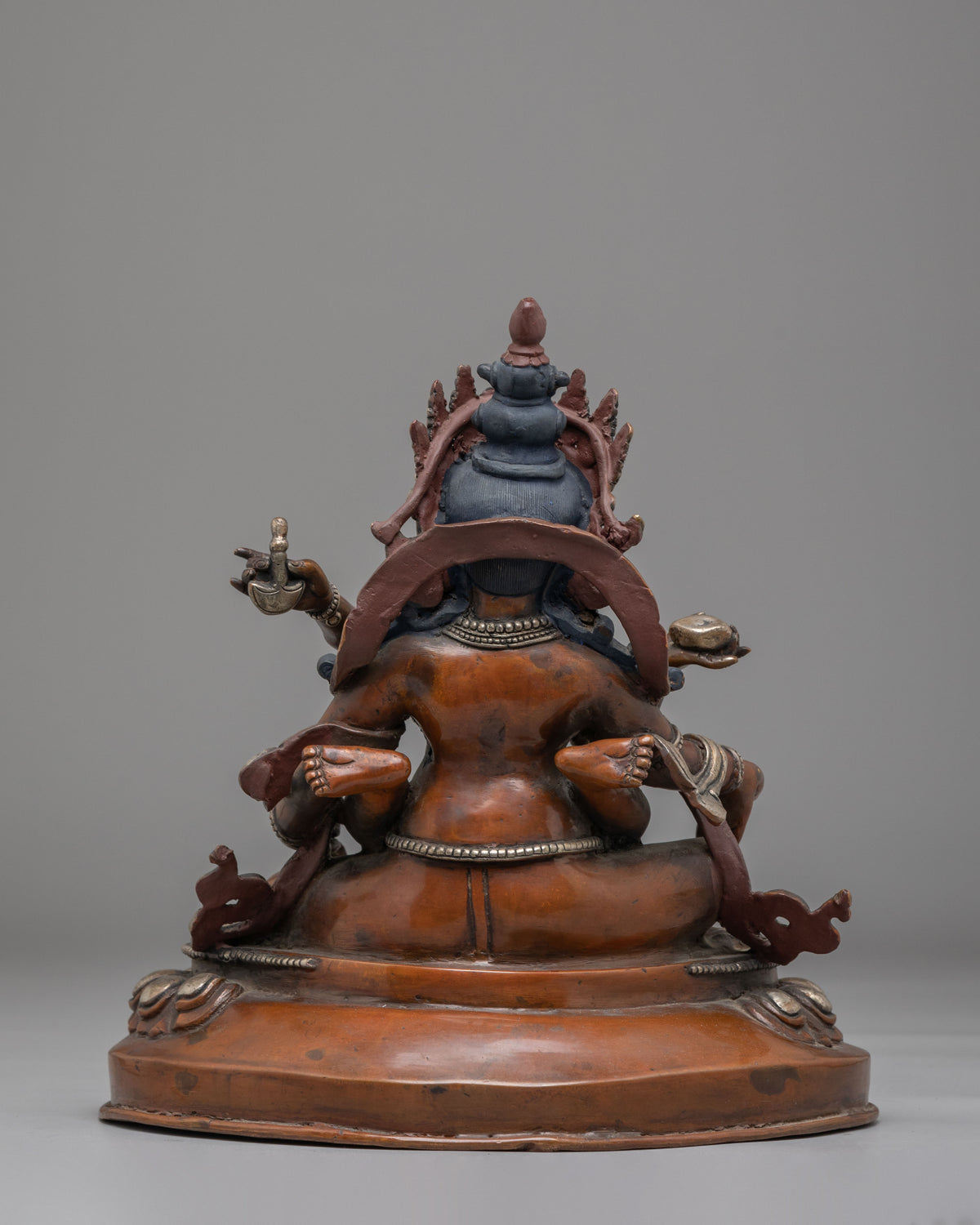 Buddhist Shrine Dzambhala Statue | Tibetan Wealth Deity Sculpture