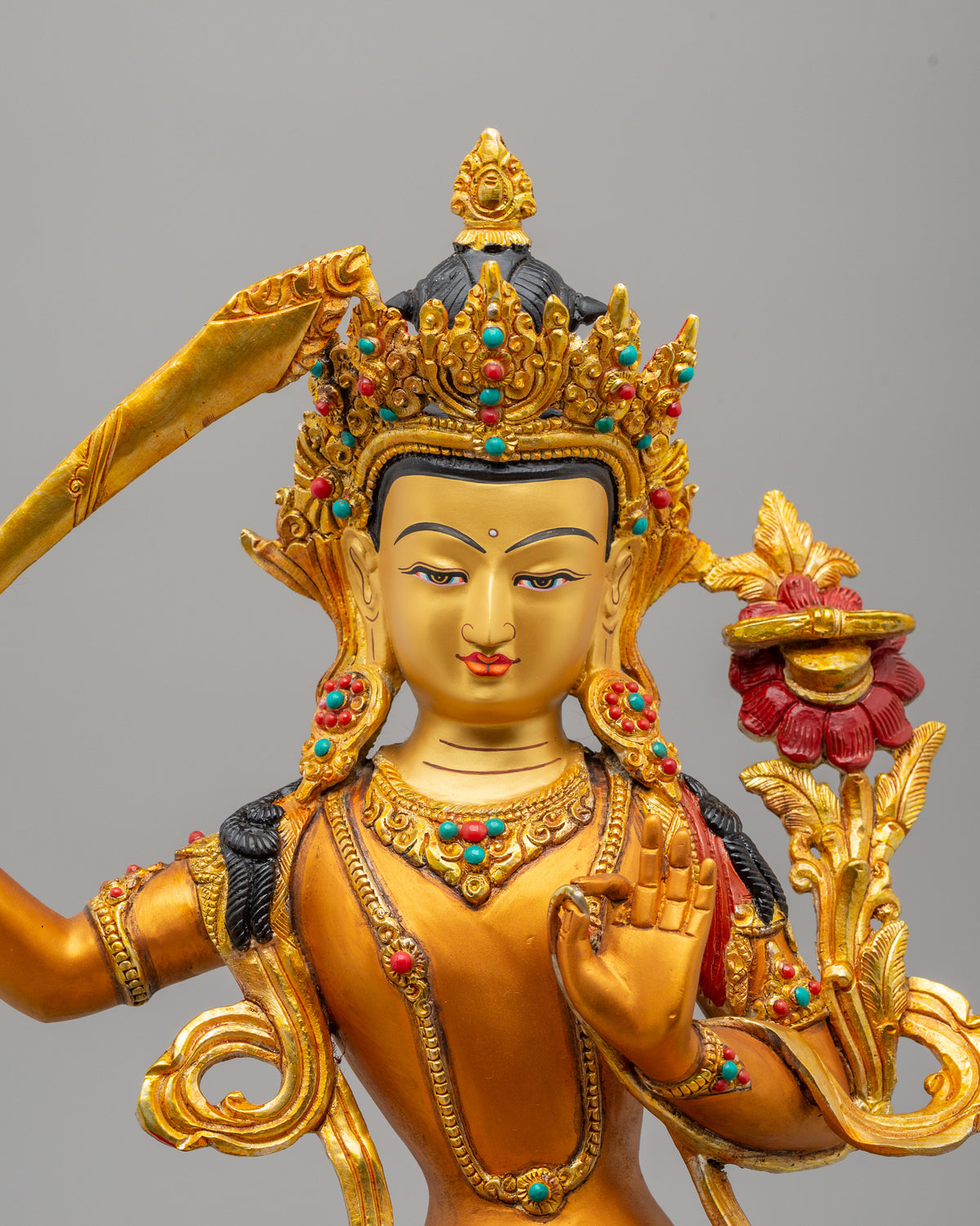 Handcrafted Manjushri Wisdom Statue | Symbol of Wisdom and Enlightenment