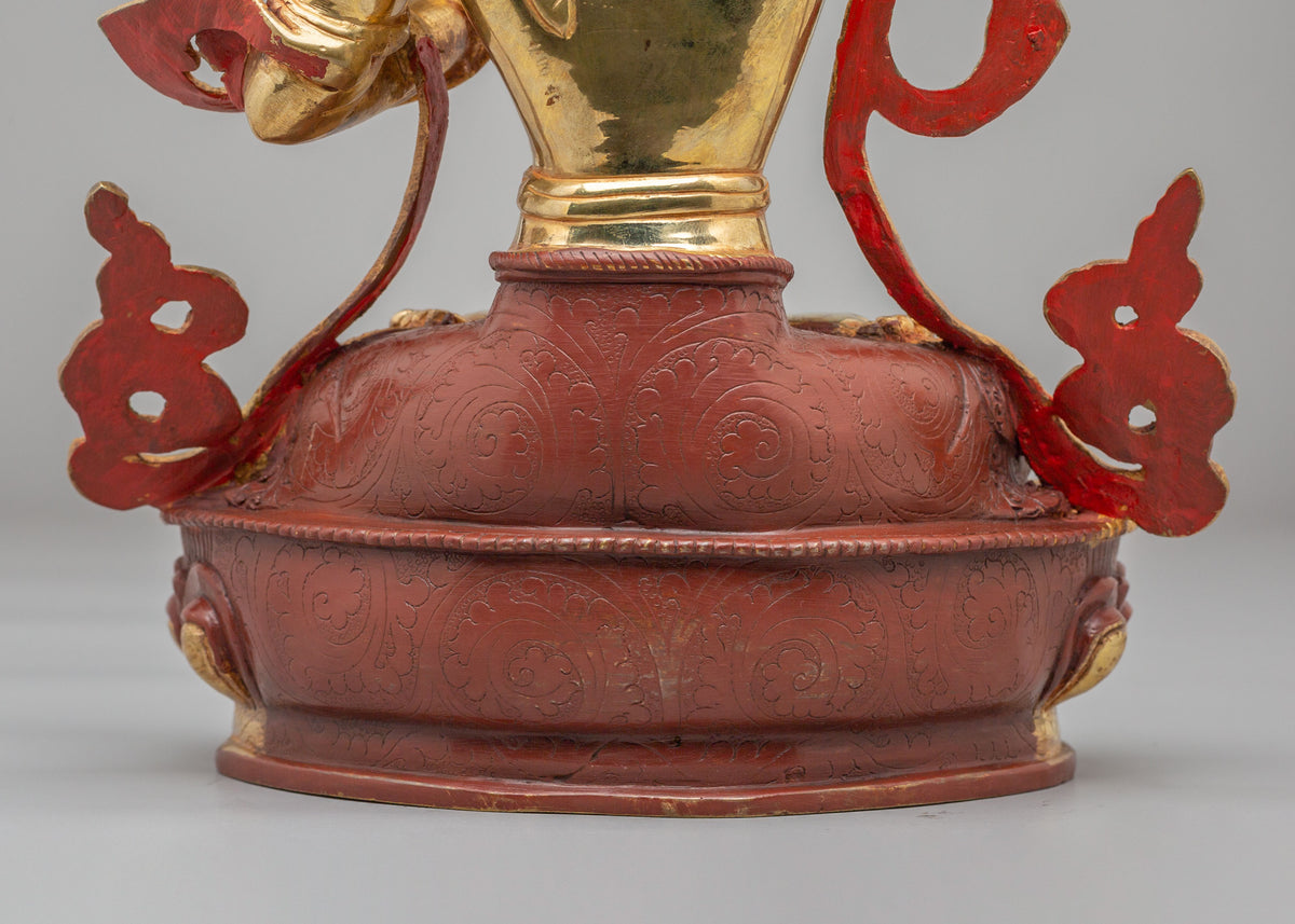 Manjushri Statue For Buddhist Altar | Handcrafted Spiritual Decor