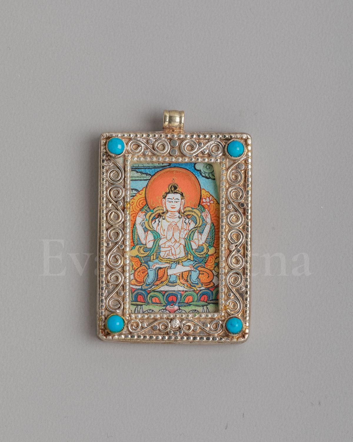 Handcrafted Chenrezig Locket 