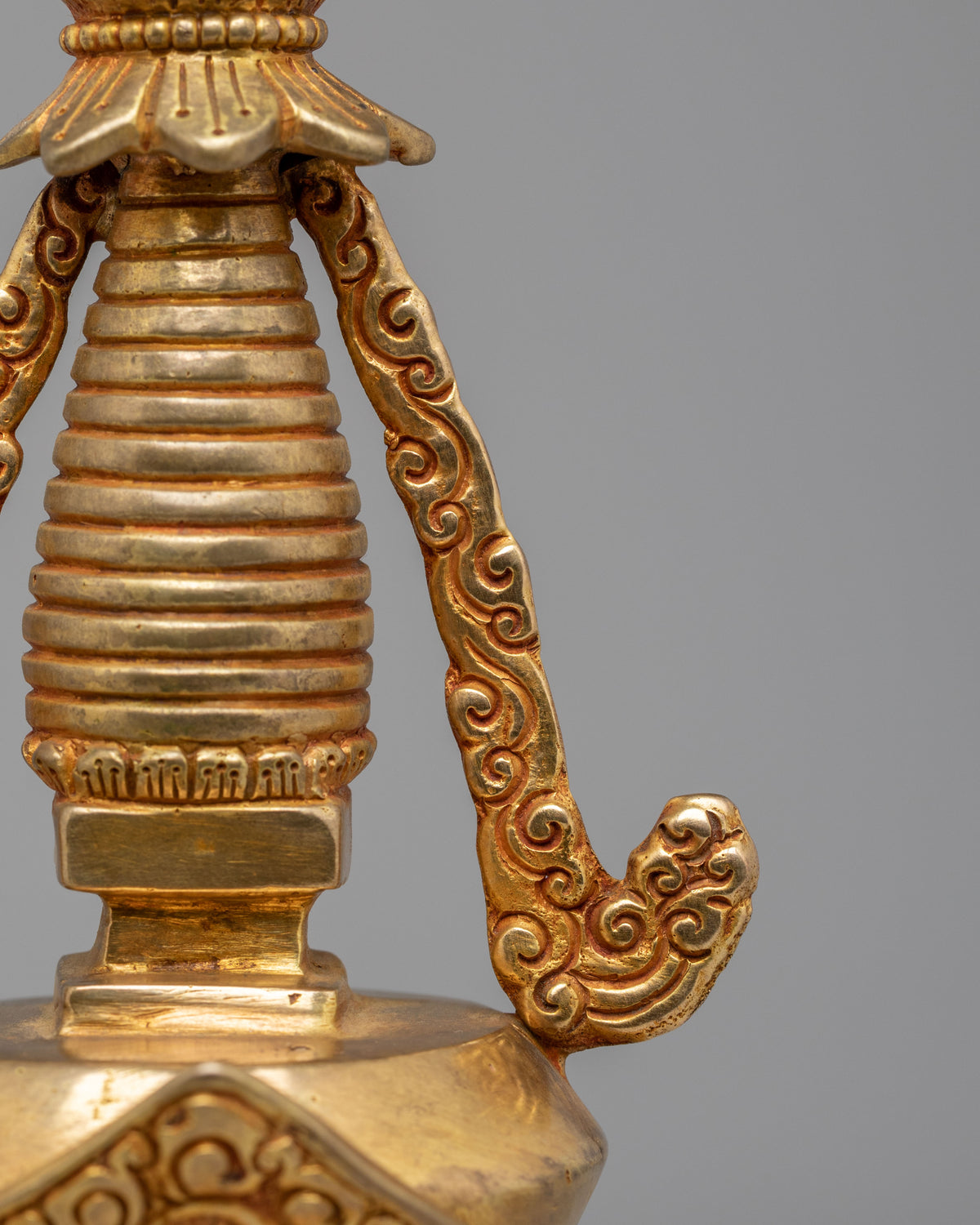 Handcrafted Meditation Kadampa Stupa  | Sacred Buddhist Shrine Decor