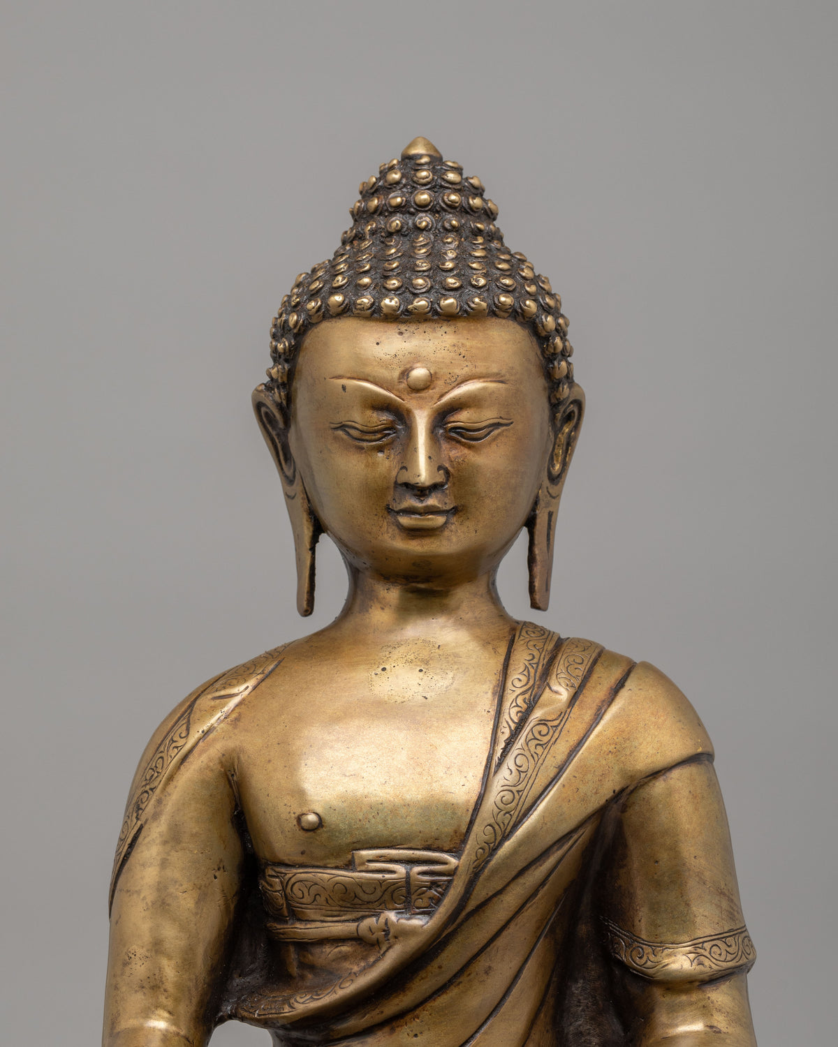 Shakyamuni Buddha Sacred Buddhist Statue | Handcrafted Figurine for Altar Decor
