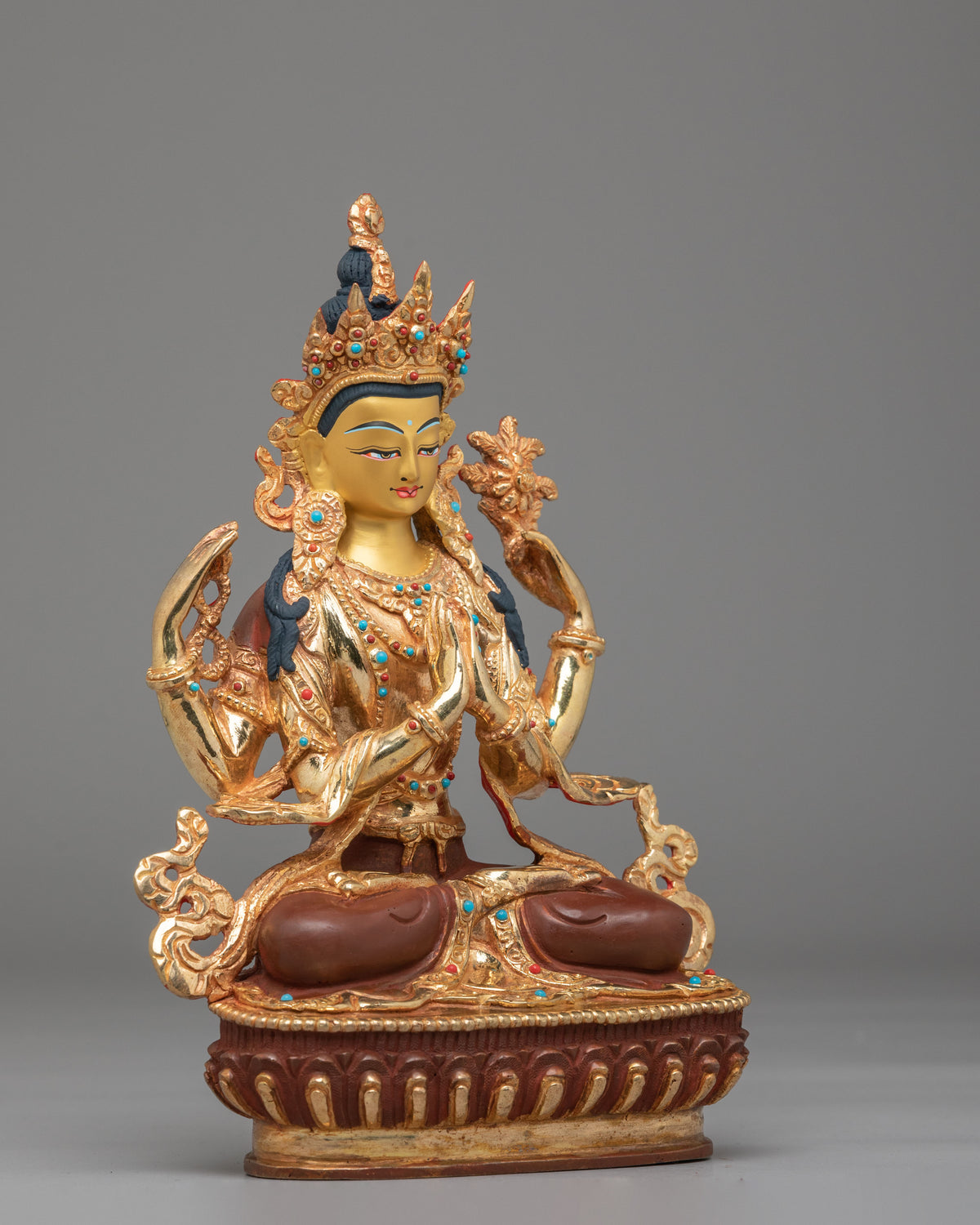 Traditional Chenrezig Compassion Sculpture | Bodhisattva of Compassion Statue
