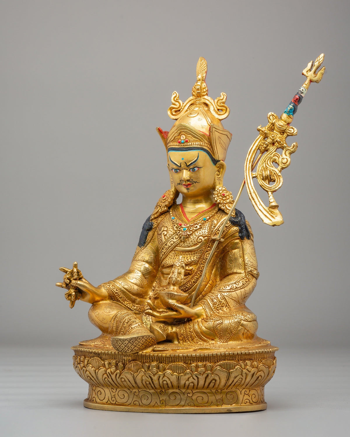 Guru Rinpoche Statue for Buddhist Shrine | Sacred Symbol of Wisdom