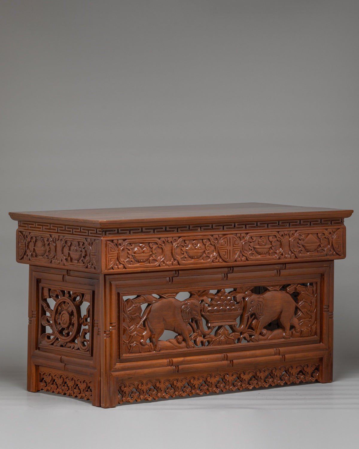 Traditional Tibetan Furniture Piece | Handcrafted Wooden Decorative Table
