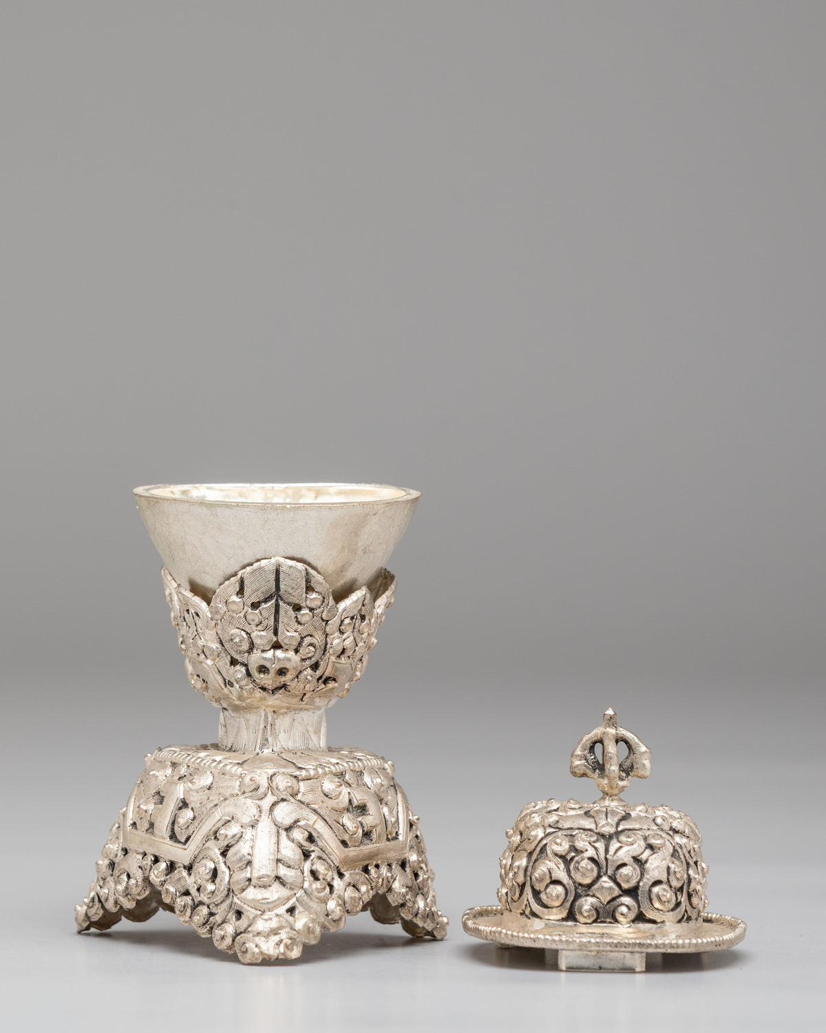 Handmade Tibetan Kapala | Skull Cup for Ritual Use