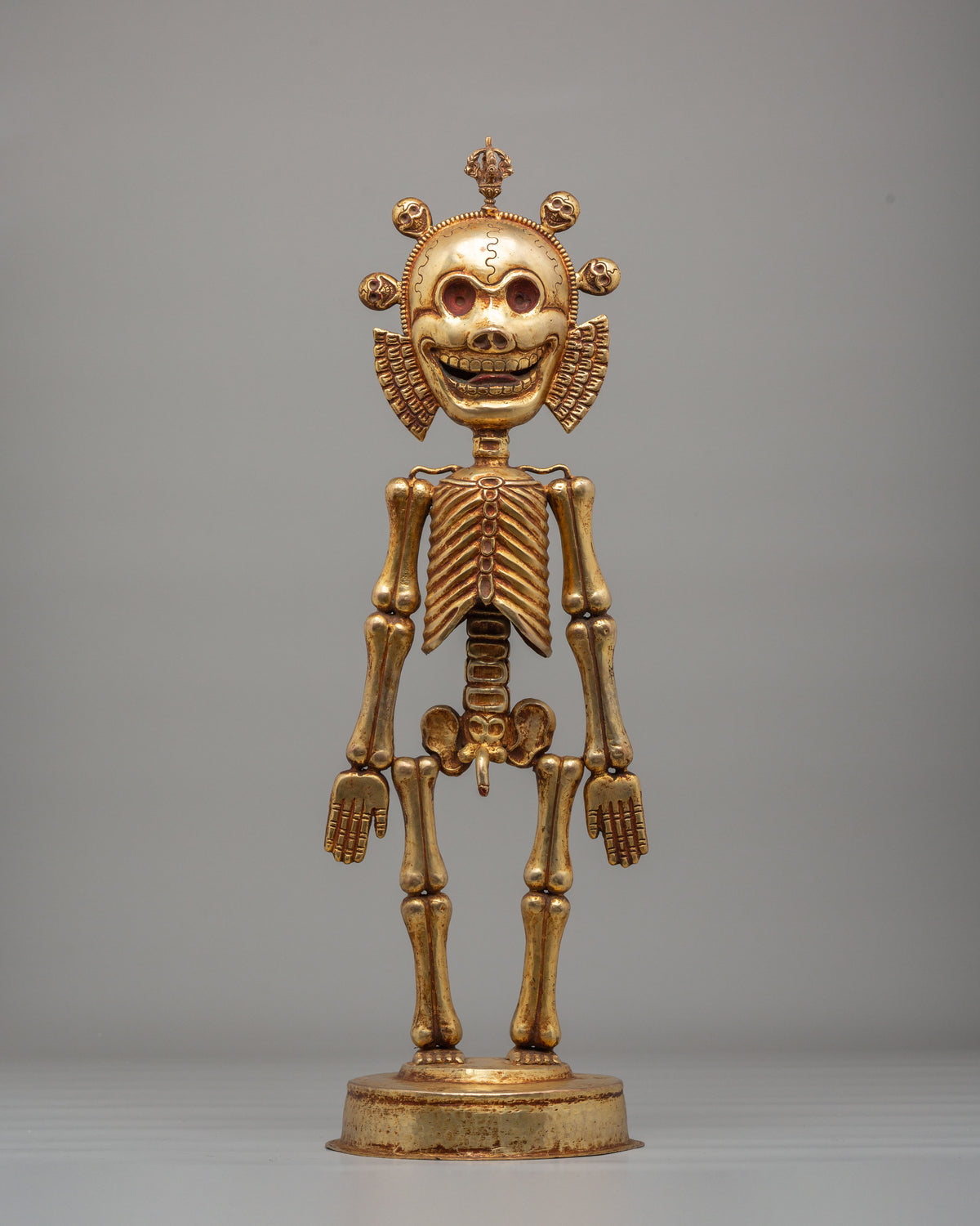 Traditional Chitipati Protector Sculpture | Wrathful Deity Figurine