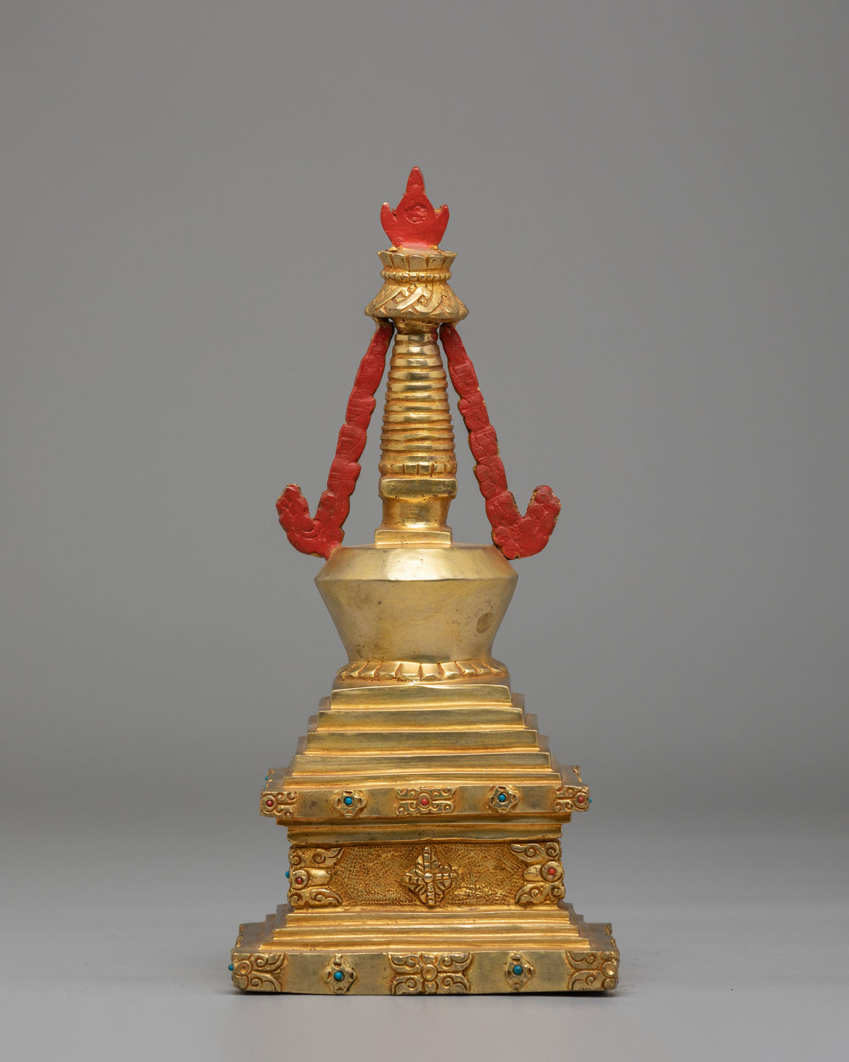 Traditional Tibetan Enlightenment Chorten | Symbolic Spiritual Monument