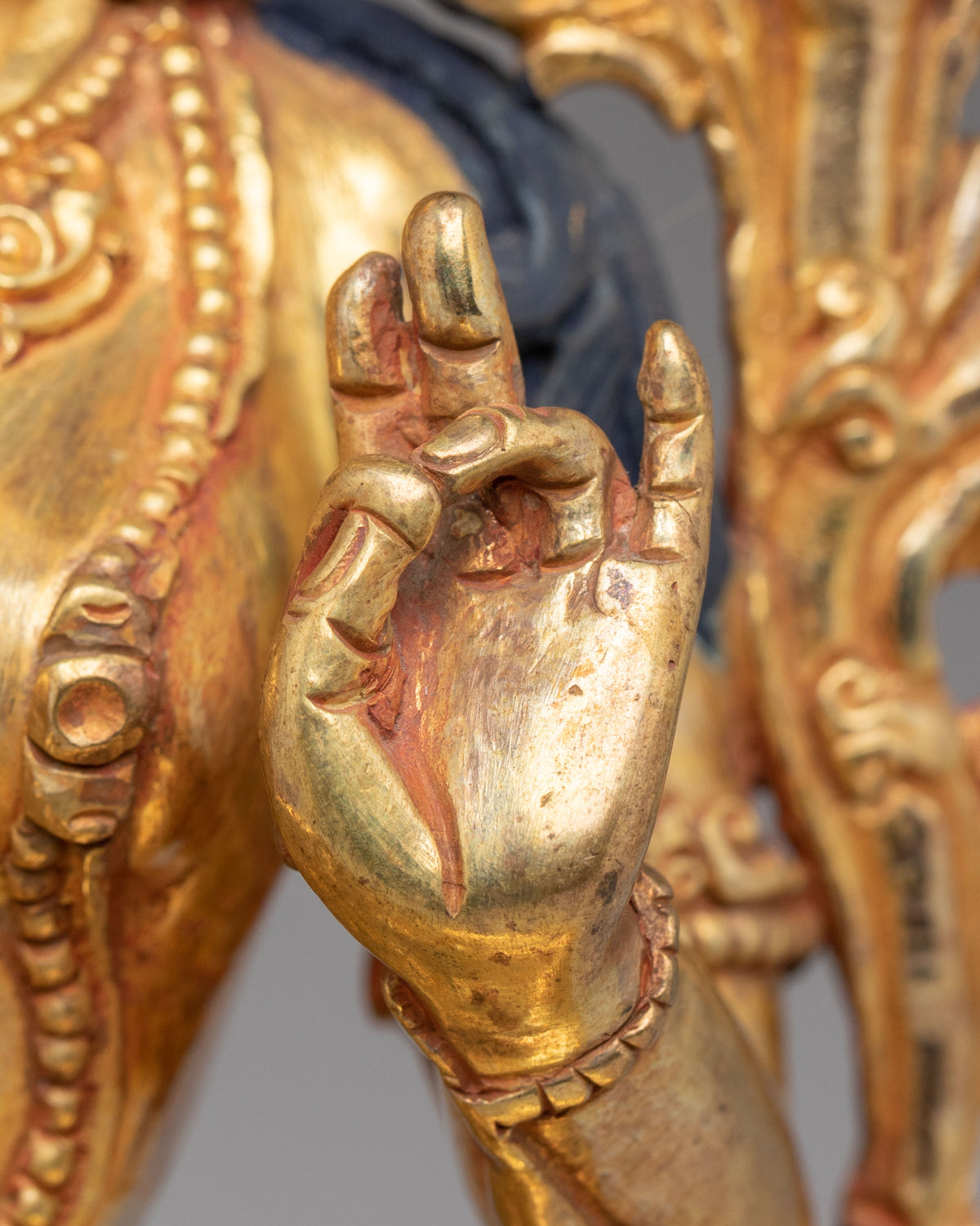 Tibetan Green Tara Shrine Statue | Buddhist Sculpture for Altar Decor