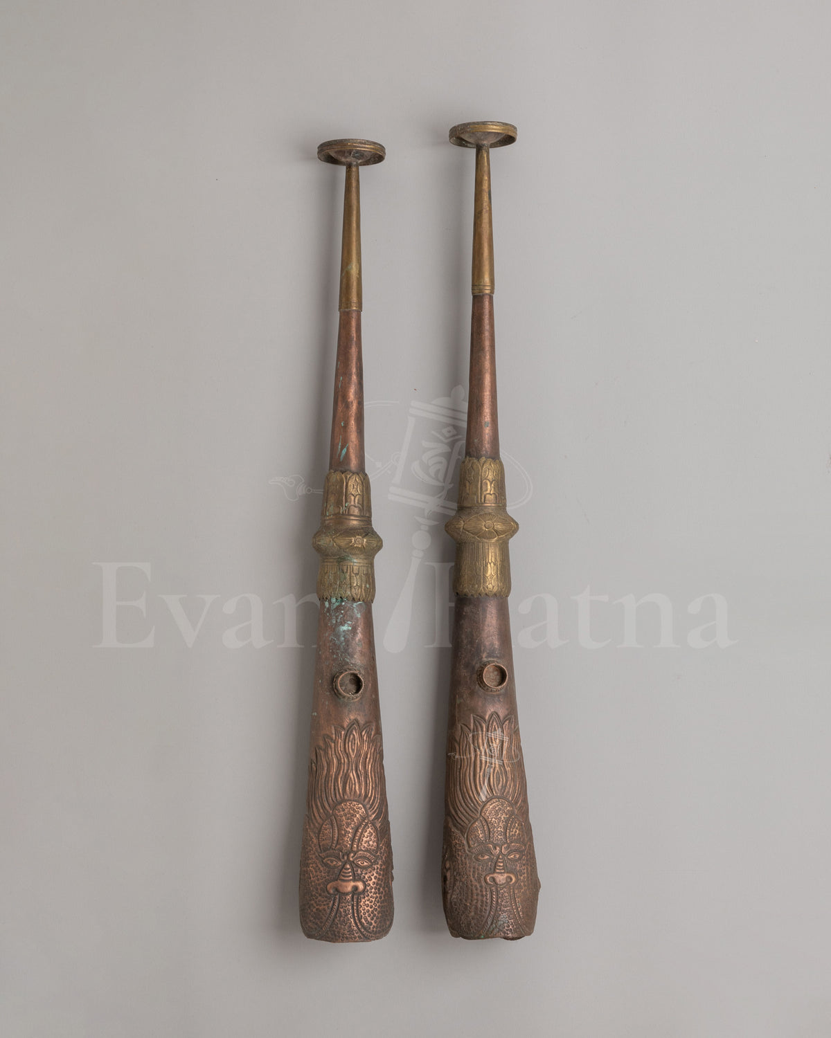Buddhist Kangling Ritual Horn Set