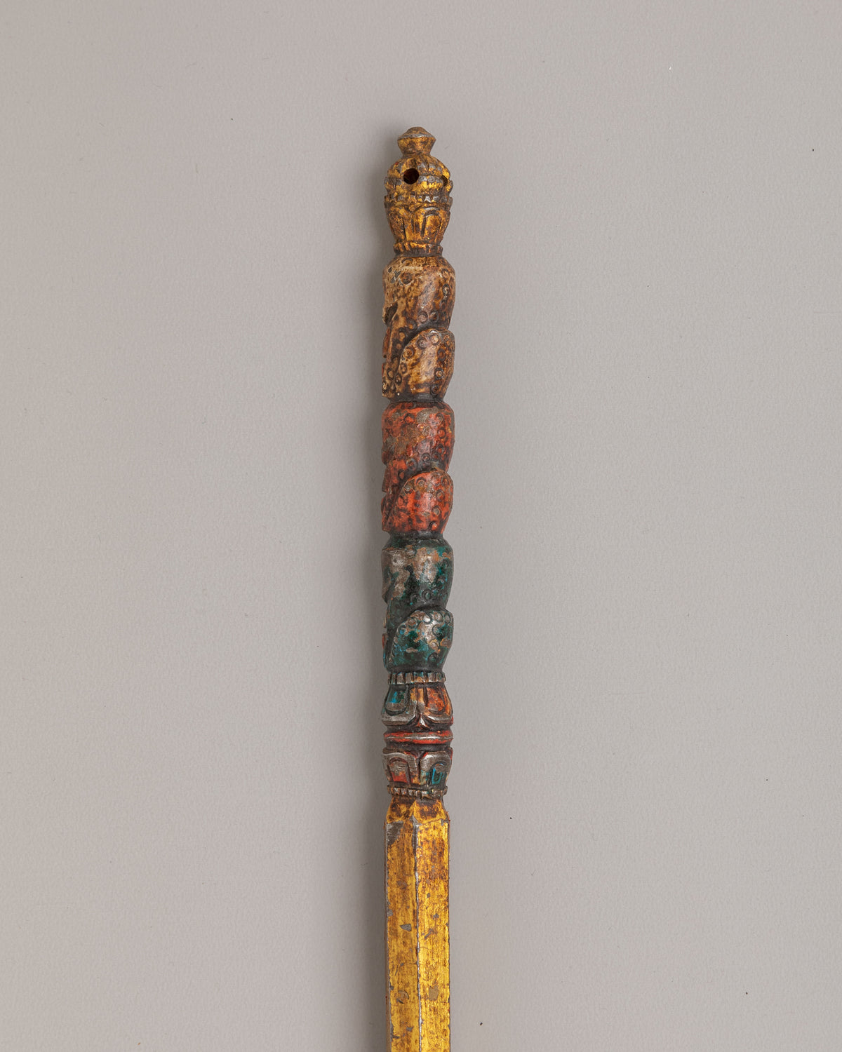Buddhist Shrine Khatvanga | Sacred Ritual Item for Spiritual Practices