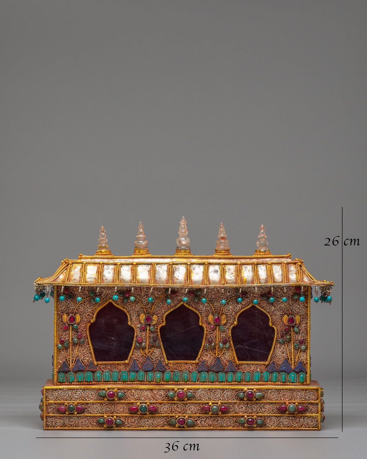 Buddhist Sacred Altar Box | Handcrafted Ritual Storage Chest
