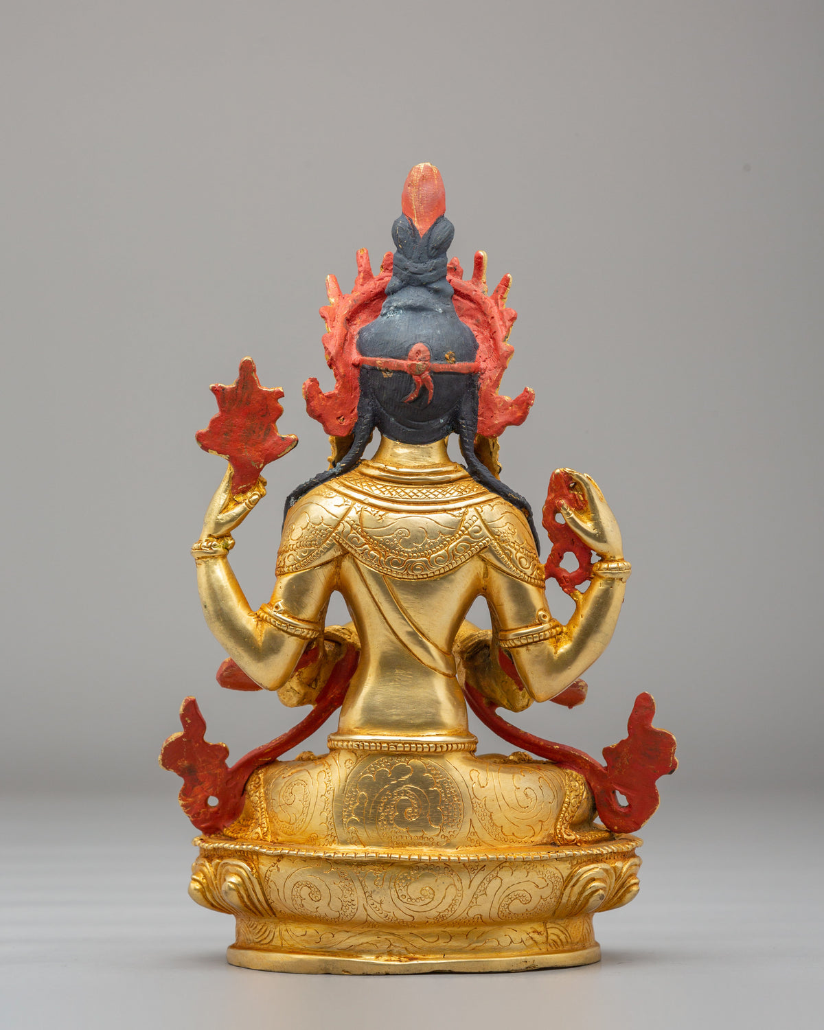 Sacred Avalokiteshvara Buddhist Statue | Himalayan Artwork for Spiritual Practice
