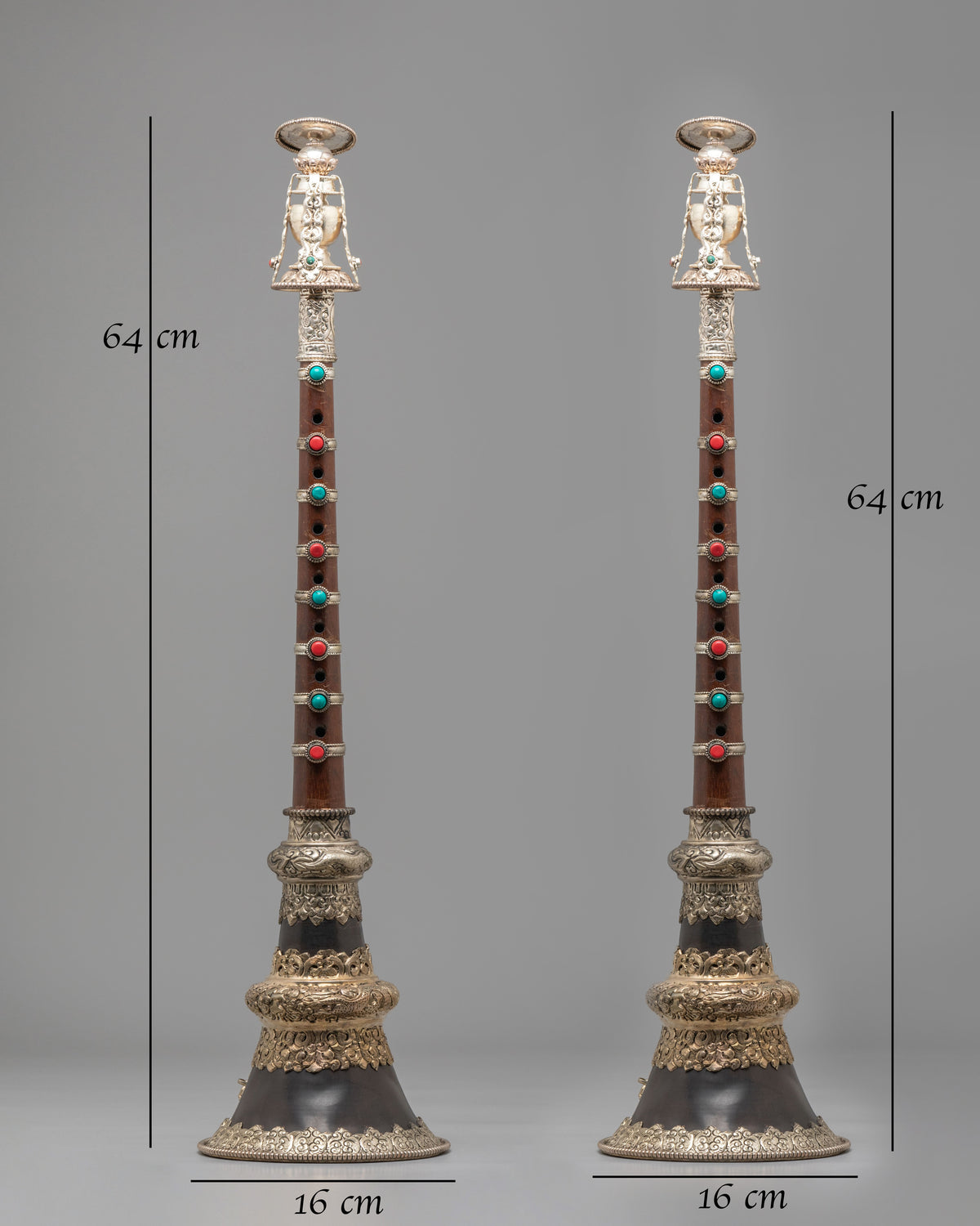 Vajrayana Gyaling Ritual Set | Sacred Tibetan Buddhist Instrument