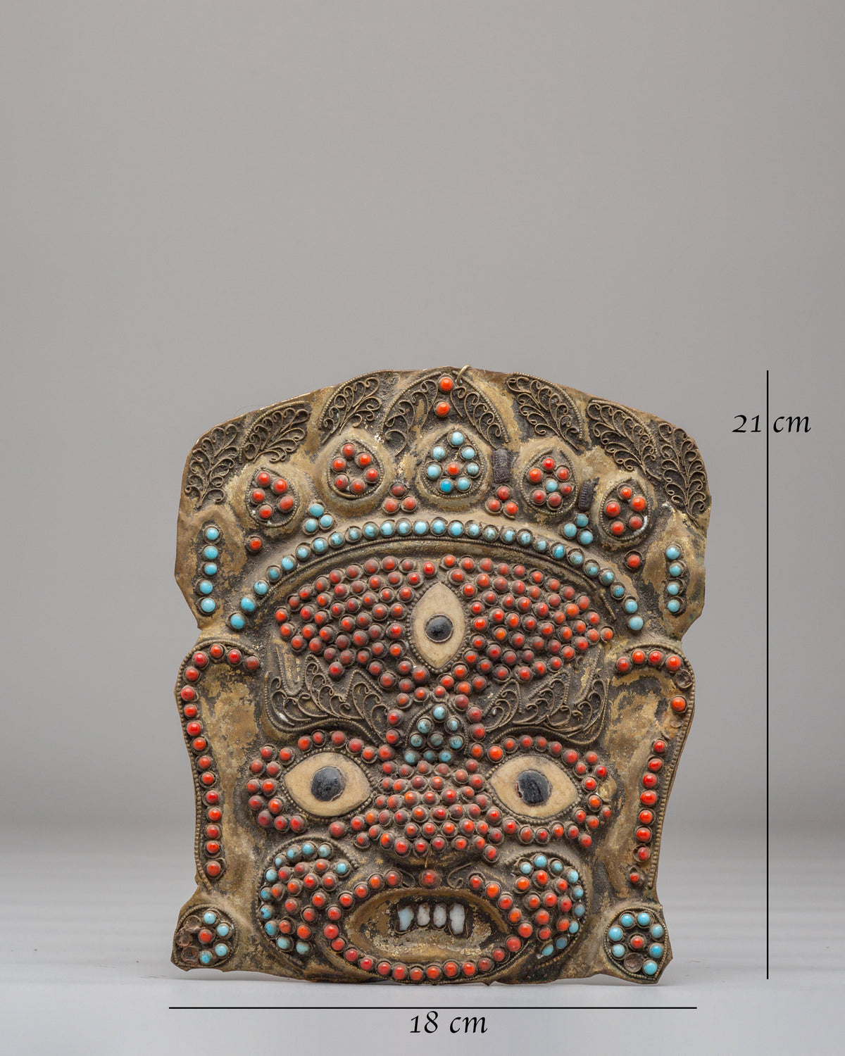Mahakala Protector Wall Hanging | Handcrafted Decorative Artwork