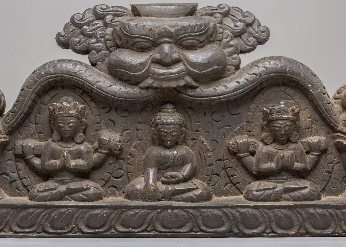 Handcrafted Cheppu Wall Decor | Wooden Buddhist Artwork