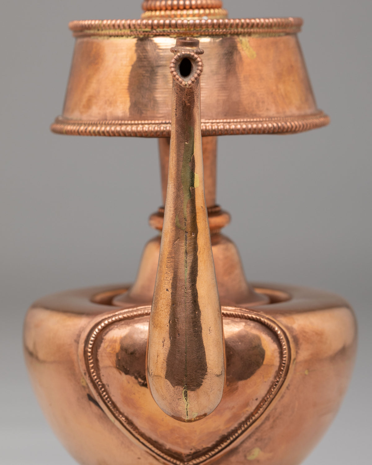 Buddhist Bhumba Offering Vessel | Tibetan Copper Ritual Vase