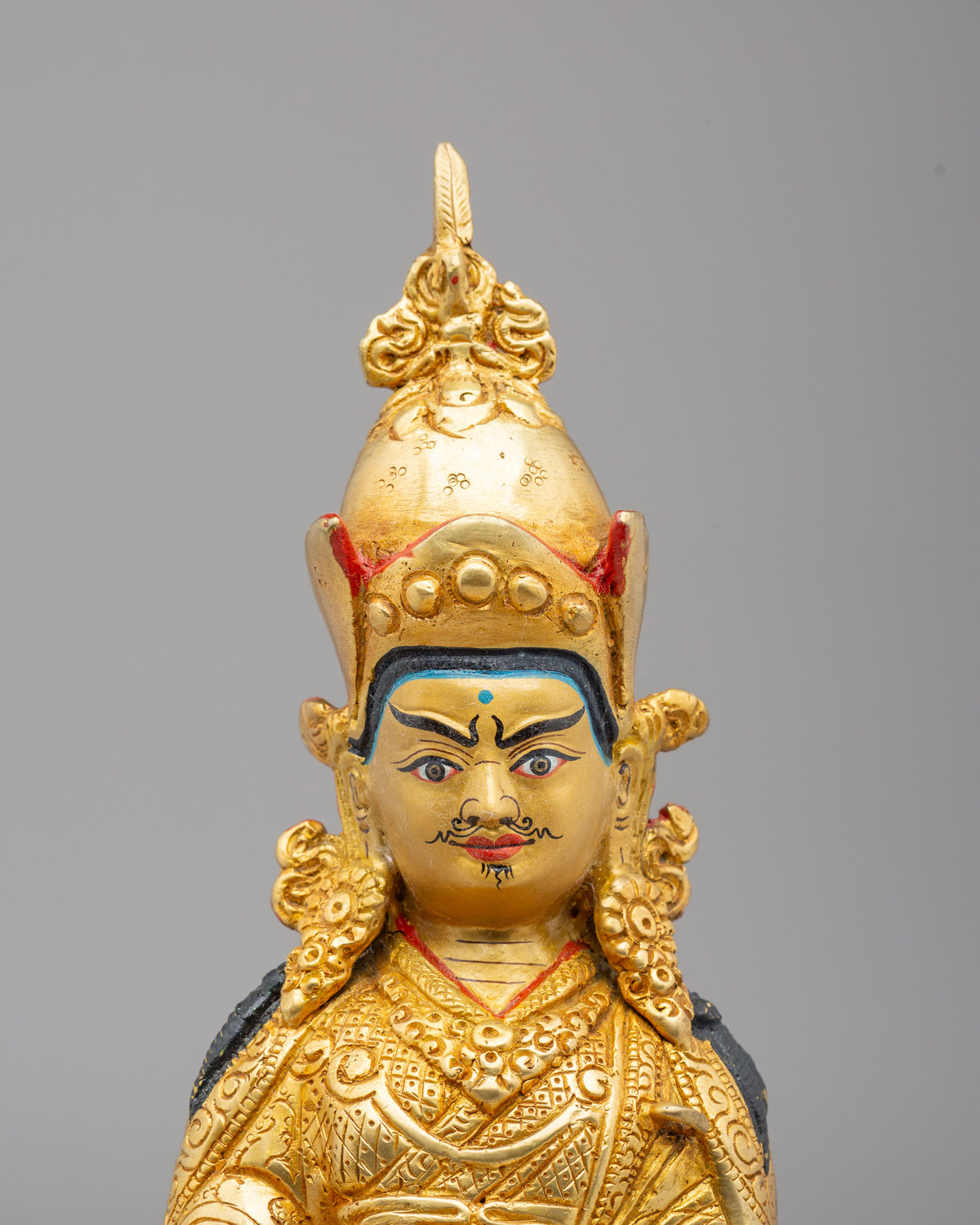 Spiritual Master Padmasambhava Statue | Traditional Himalayan Artwork