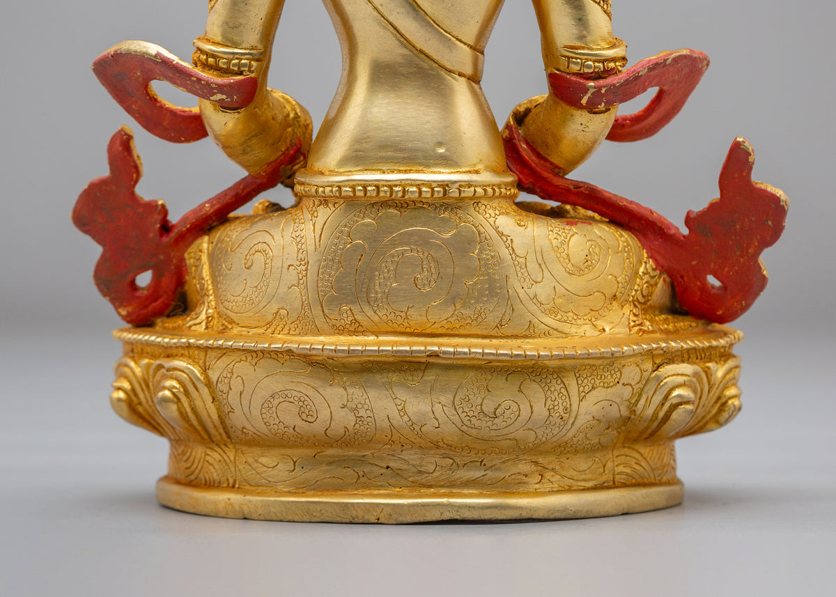 Sacred Amitayus Buddhist Statue | Traditional Handmade Artwork