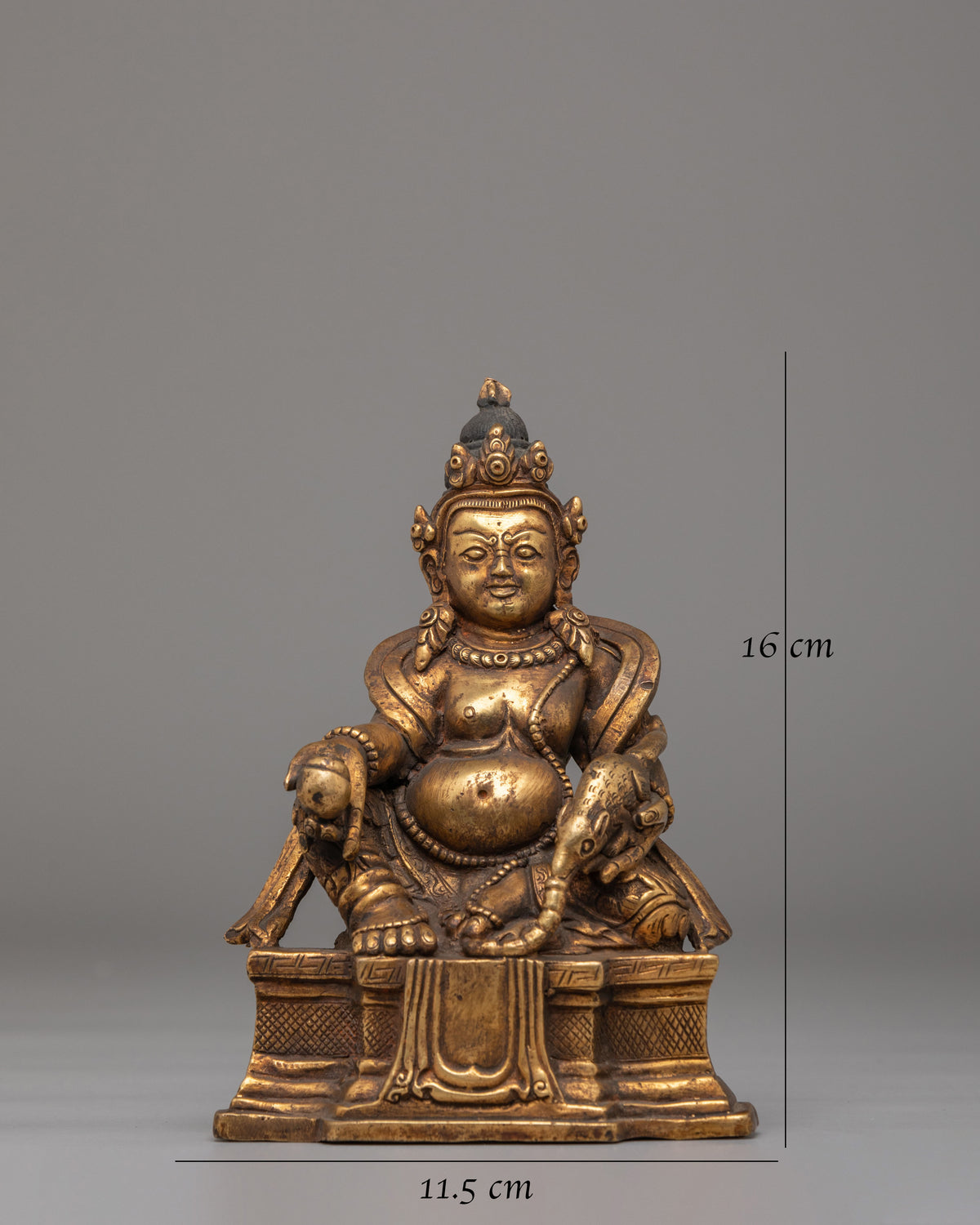 Tibetan Dzambhala Wealth God Statue | Abundance & Prosperity Decor
