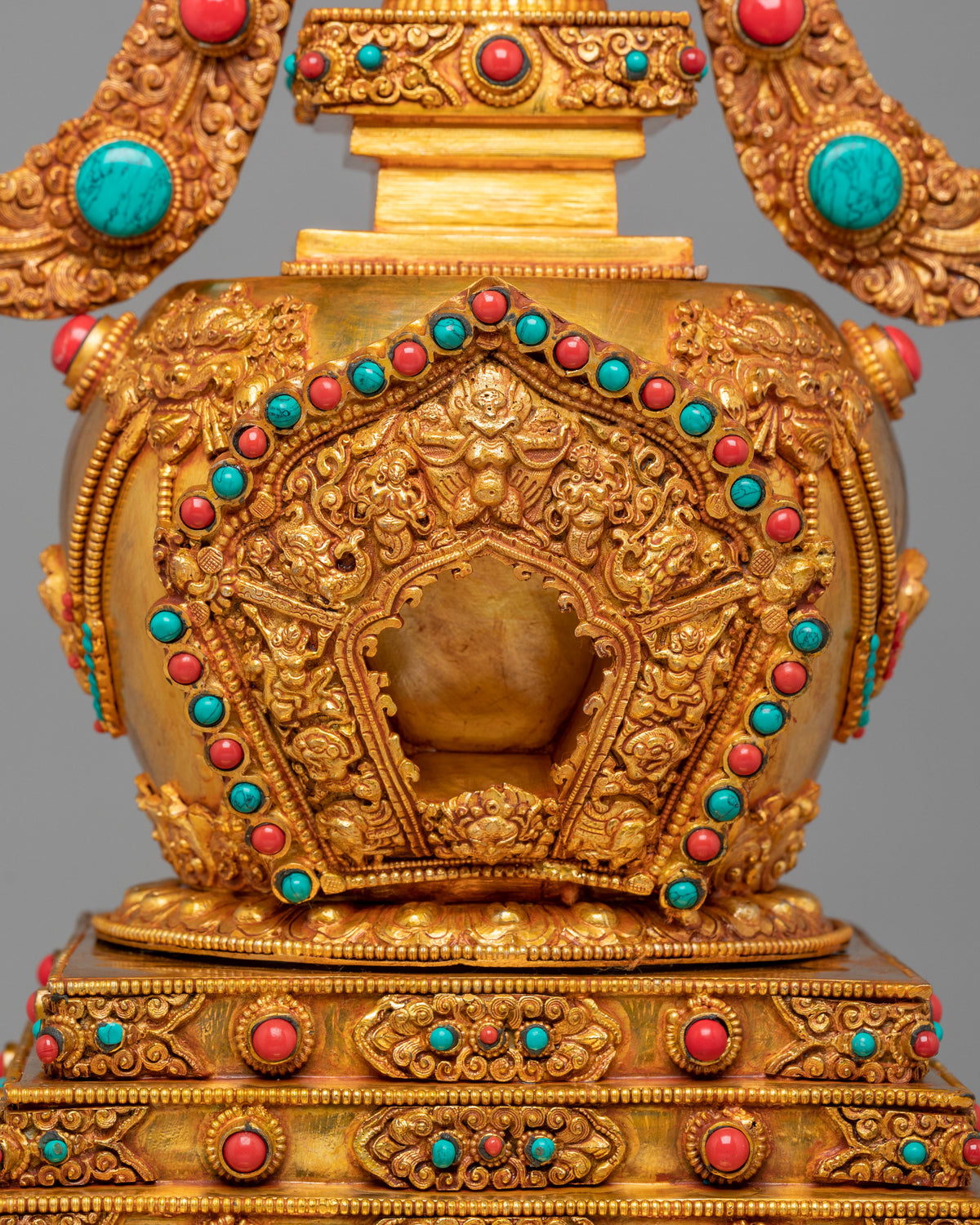 Traditional Buddhist Enlightenment Stupa | Handmade Sacred Buddhist Artwork